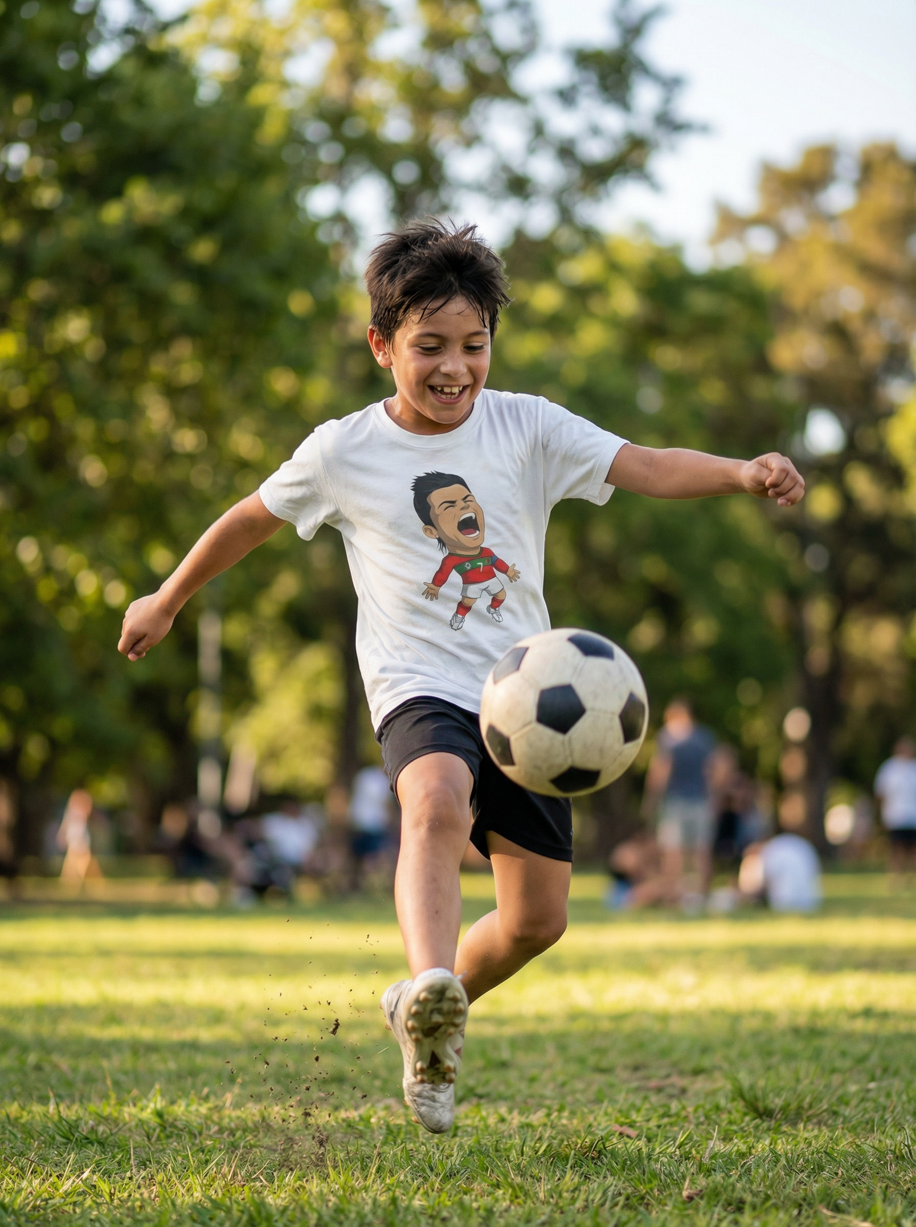 Kristio Arroganto Kids T-Shirt — Cartoon Football Streetwear Tee Kristio Arroganto Kids T-Shirt — Cartoon Football Streetwear Tee