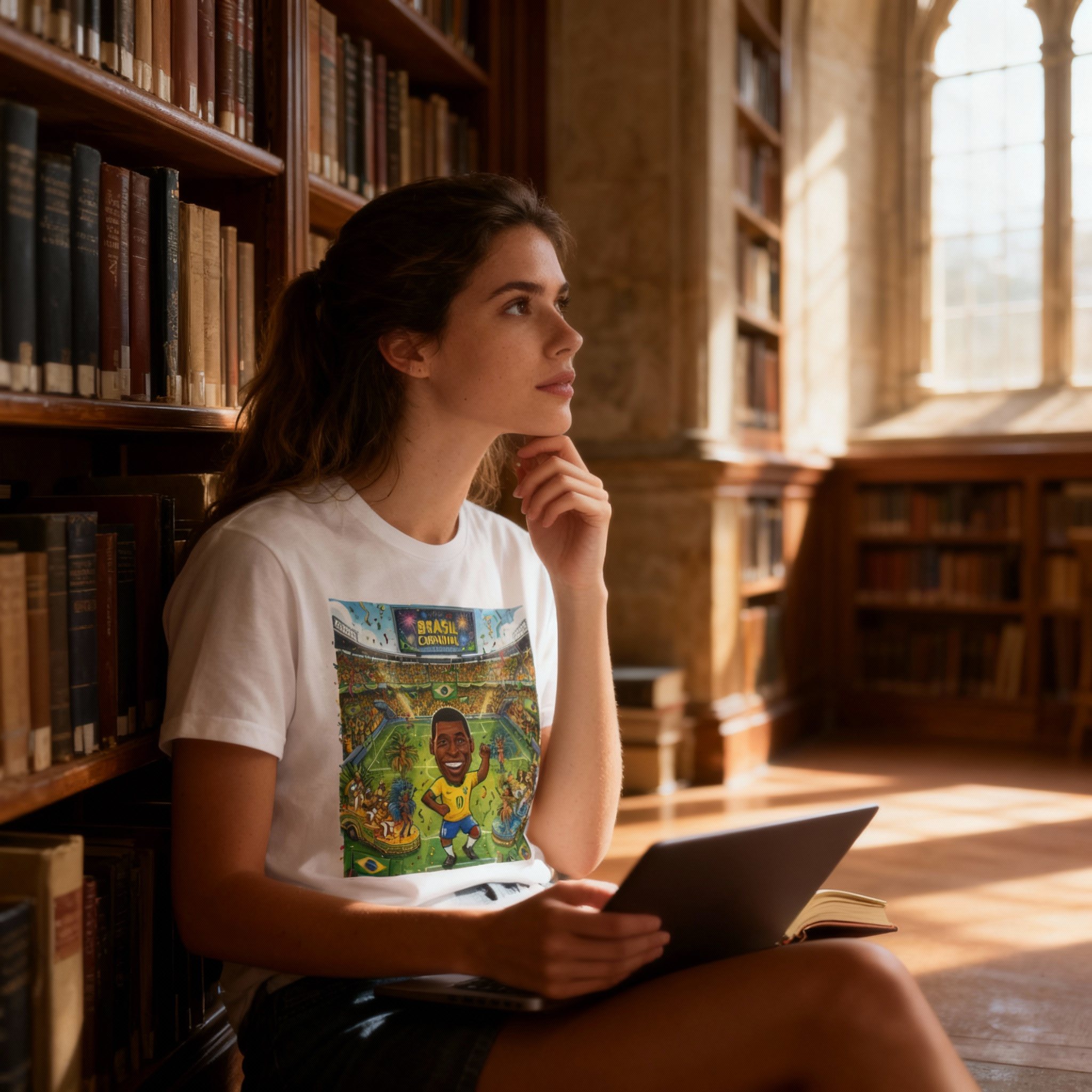 Pele Carnaval Soccer Tee — Vintage-Inspired Football Tribute product thumbnail image