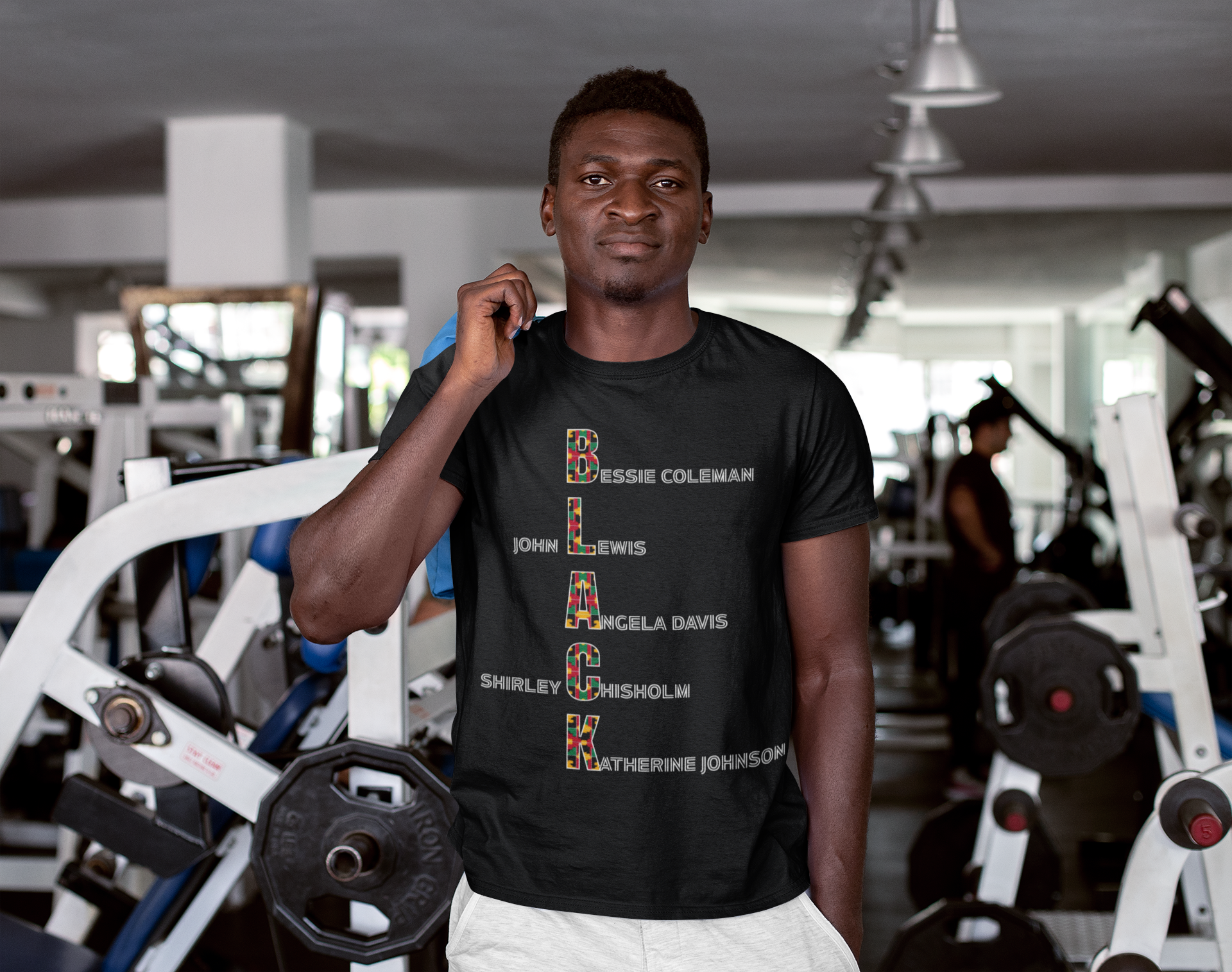 Black Reign Legacy T-shirt — Black Leaders Tribute with Kente Pattern product thumbnail image