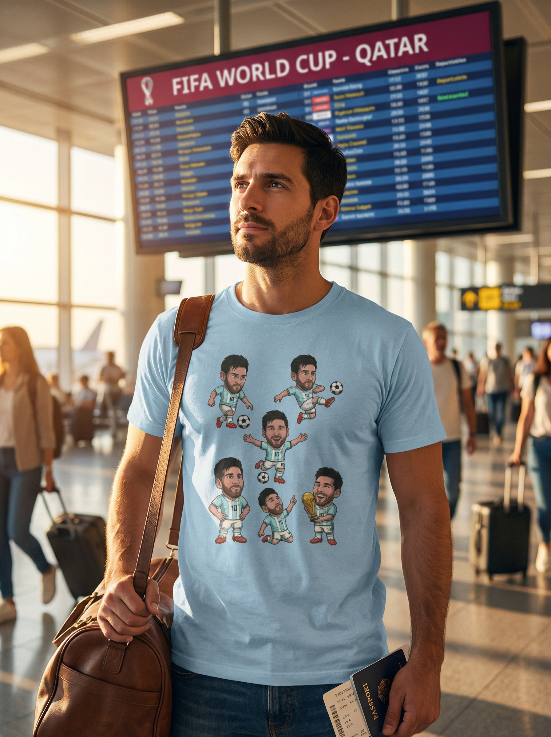 World Cup Celebration Tee — LIOS NERDSSI Fan Shirt – Solid Light Blue, S