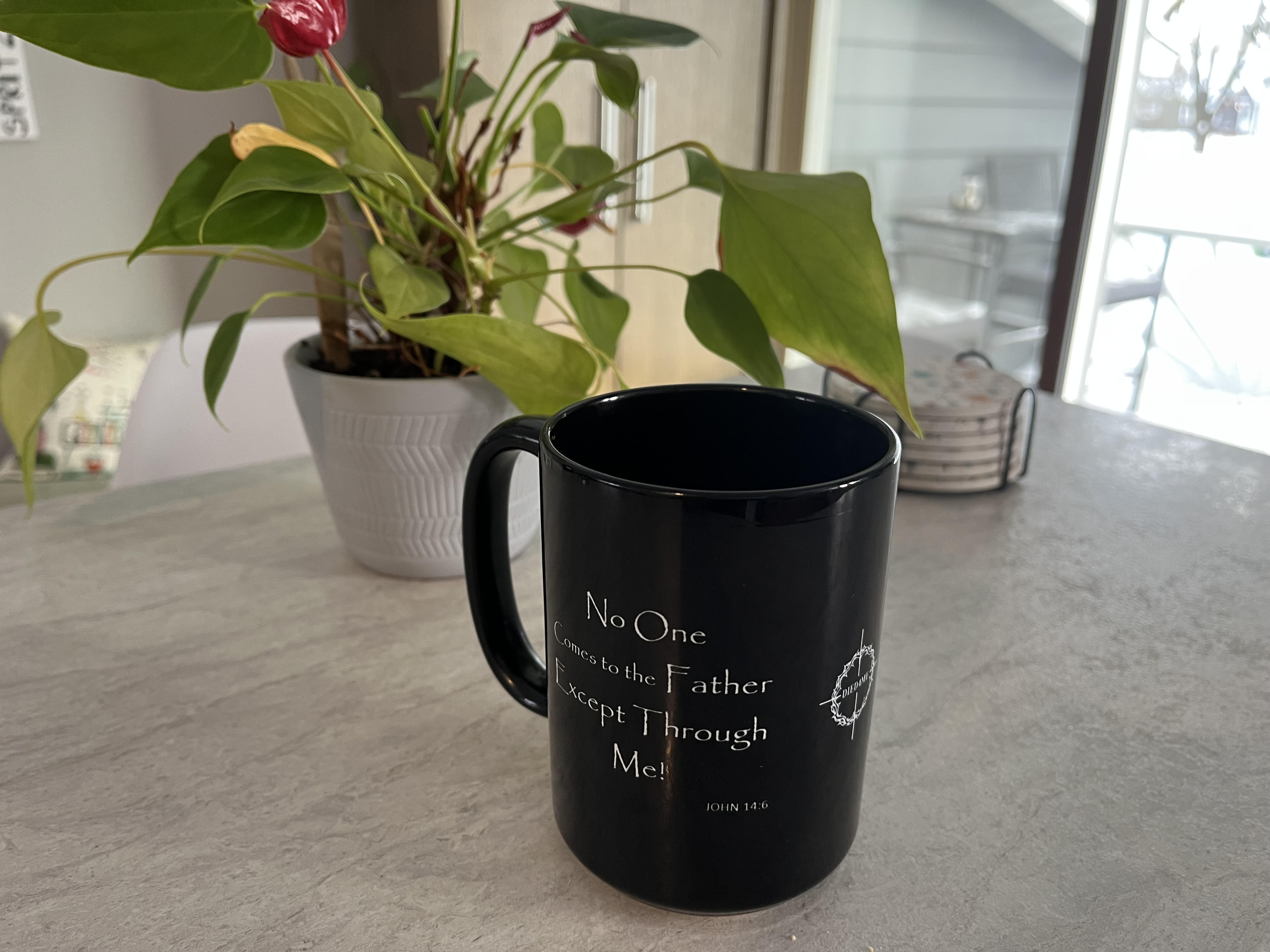 JESUS DIED4ME - 15oz Black Mug product thumbnail image