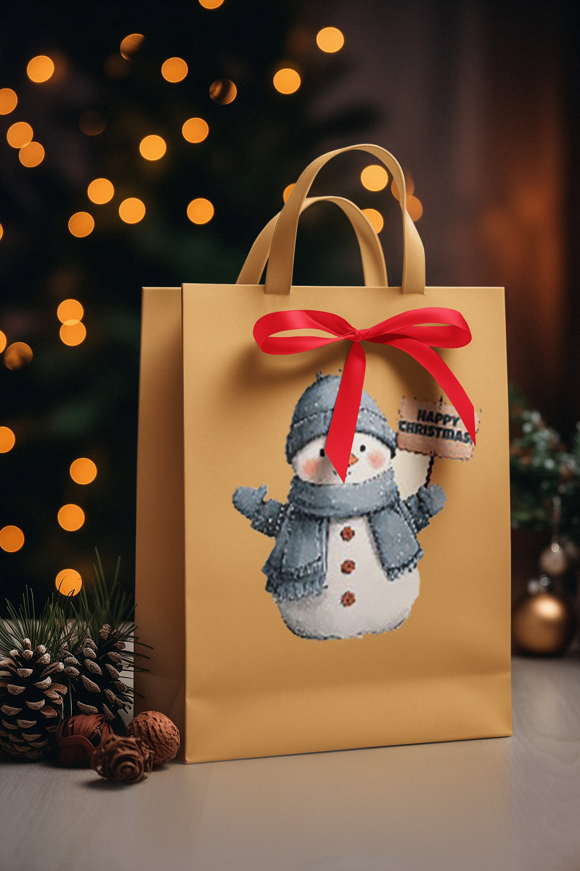 Christmas Snowman Paper Gift Bag – Cute 'Merry Christmas' Holiday Gift Sack product thumbnail image Christmas Snowman Paper Gift Bag – Cute 'Merry Christmas' Holiday Gift Sack product thumbnail image