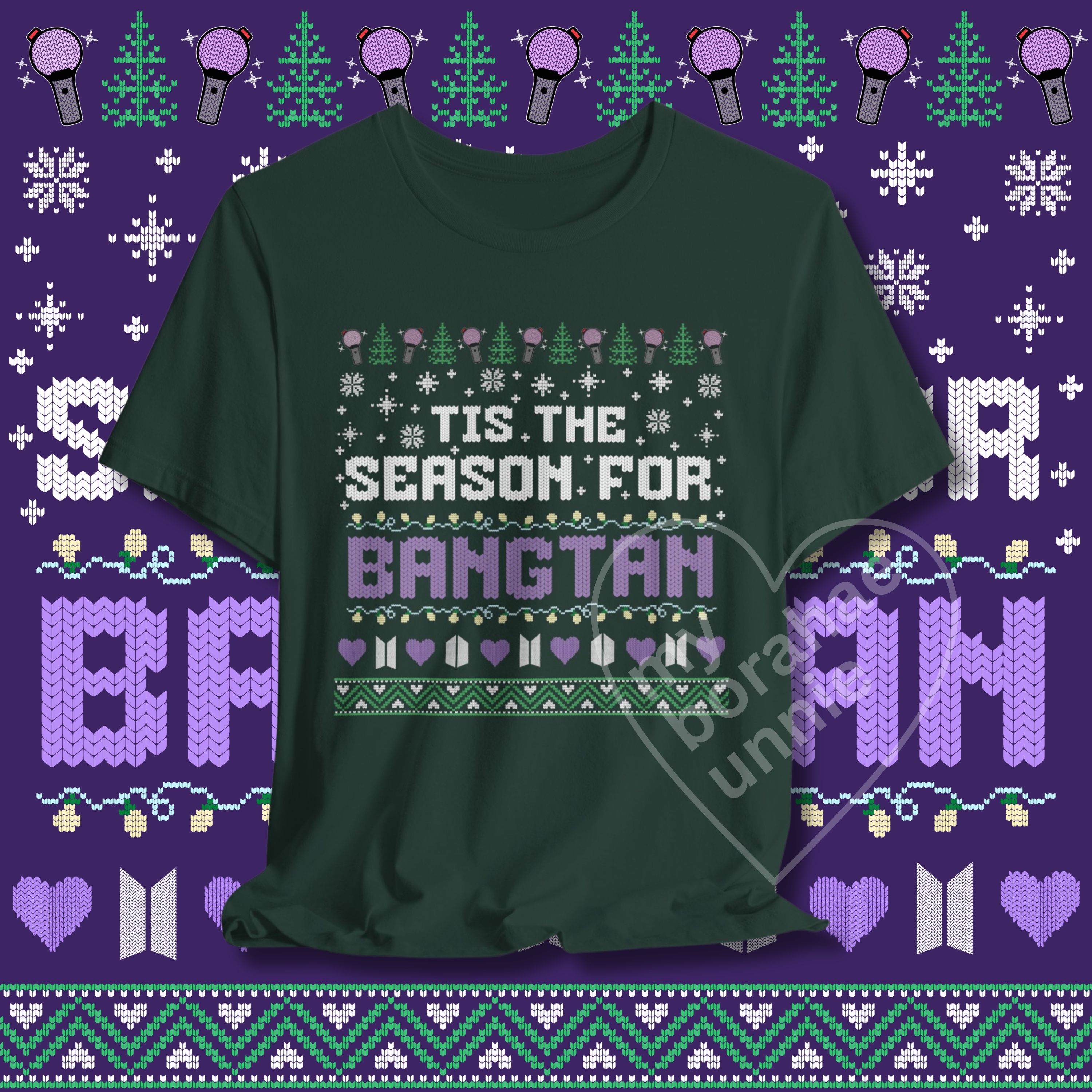 Season for Bangtan FAUX Ugly Christmas Unisex T-shirt product thumbnail image Season for Bangtan FAUX Ugly Christmas Unisex T-shirt product thumbnail image