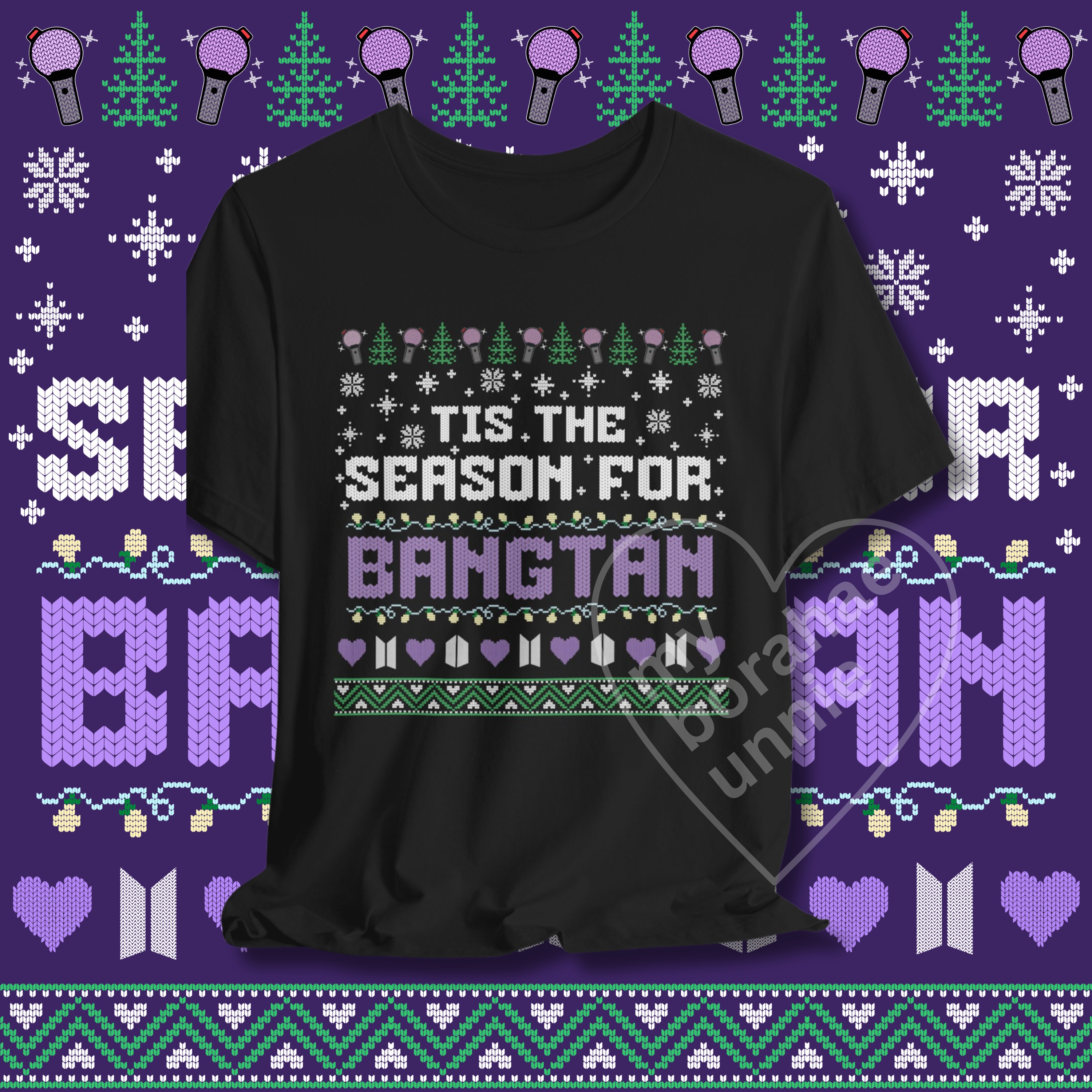 Season for Bangtan FAUX Ugly Christmas Unisex T-shirt Season for Bangtan FAUX Ugly Christmas Unisex T-shirt