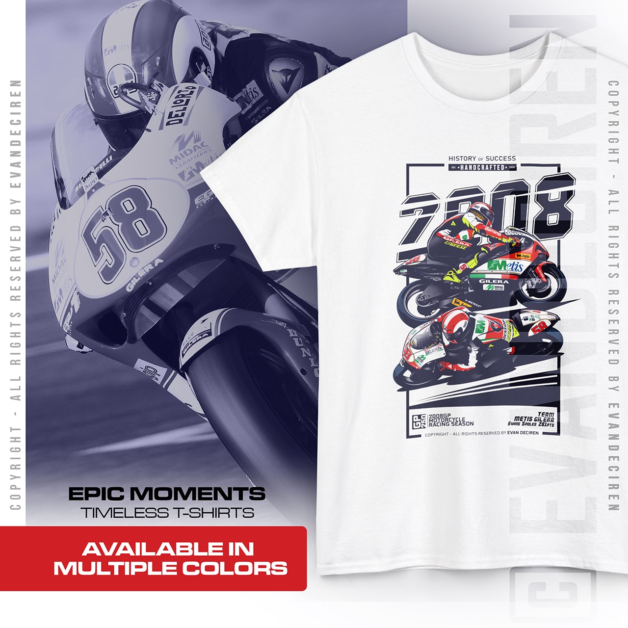 Marco Simoncelli 2008 | Motorcycle racing season product thumbnail image