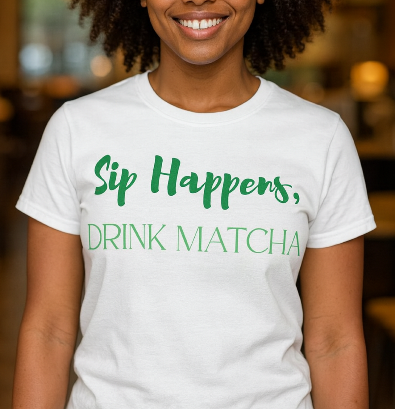 "Sip Happens" Short Sleeve Tee product thumbnail image "Sip Happens" Short Sleeve Tee product thumbnail image