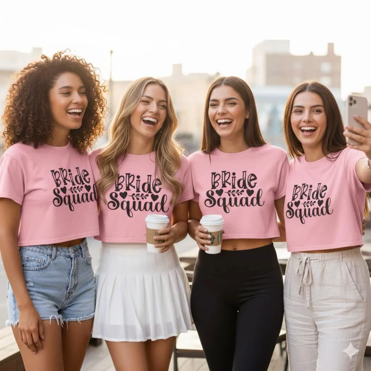 Bride Squad Women's Crop Tee