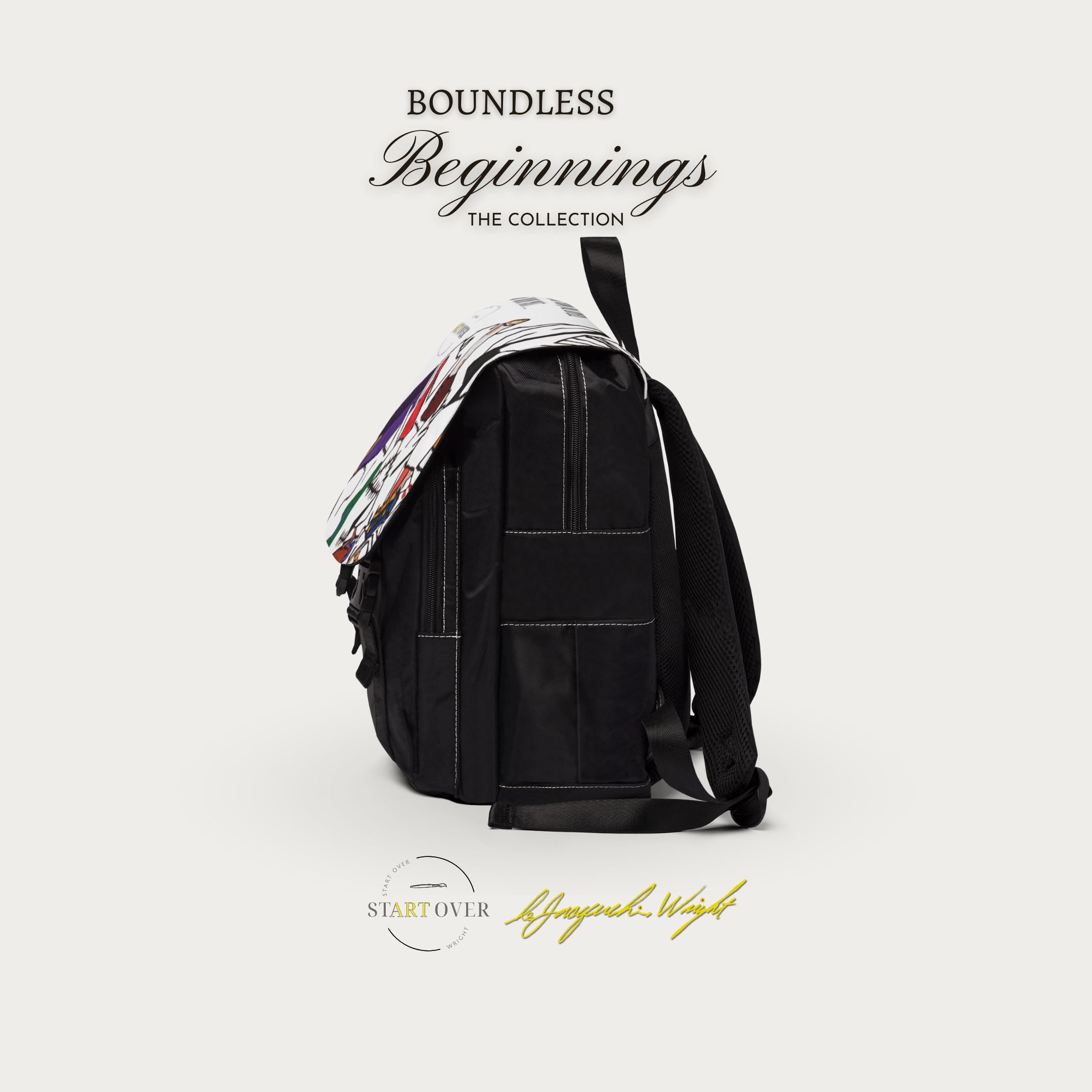 NEW! "Abstract Harmony" Casual Shoulder Backpack for All Genders | Boundless Beginnings Collection product thumbnail image NEW! "Abstract Harmony" Casual Shoulder Backpack for All Genders | Boundless Beginnings Collection product thumbnail image