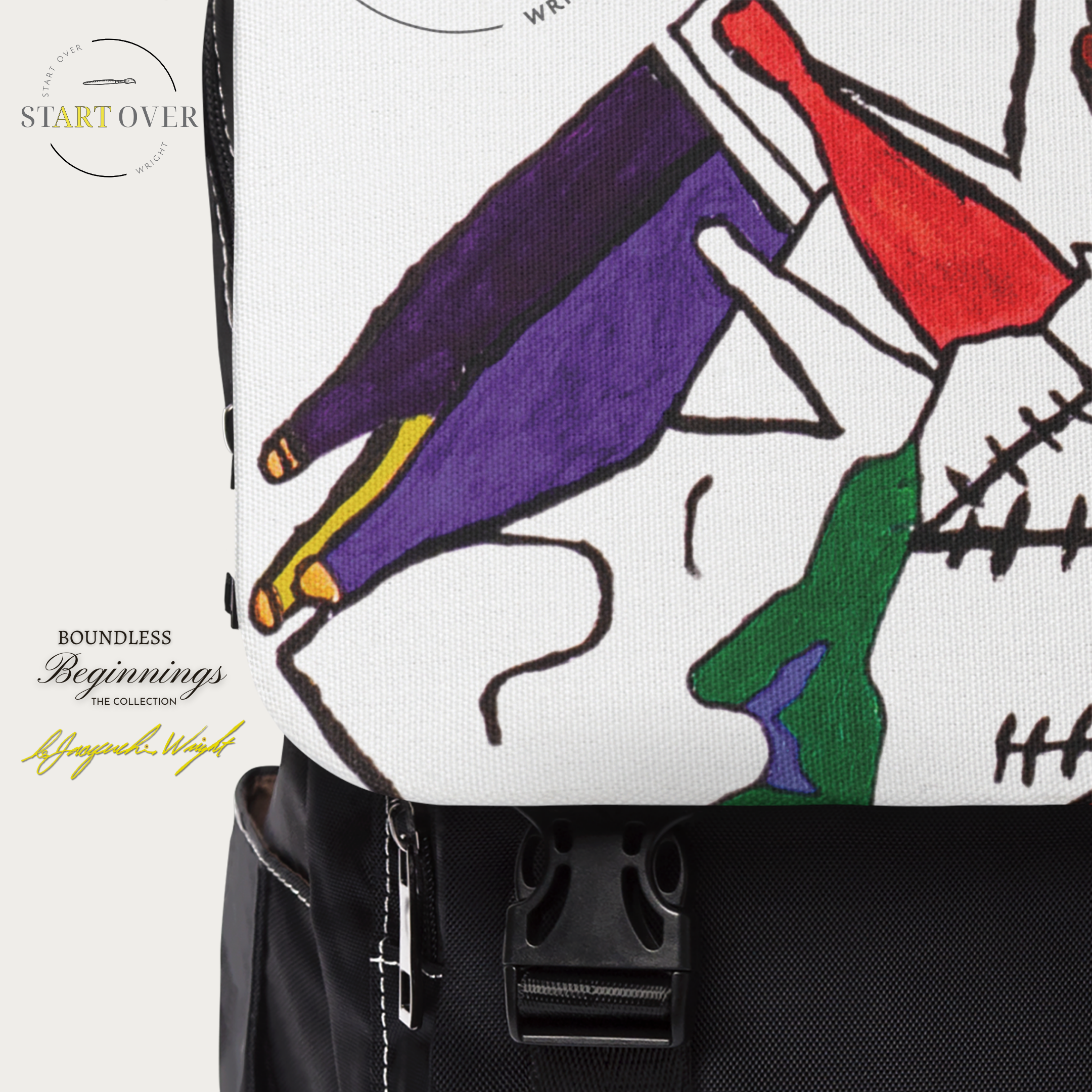 NEW! "Abstract Harmony" Casual Shoulder Backpack for All Genders | Boundless Beginnings Collection product thumbnail image NEW! "Abstract Harmony" Casual Shoulder Backpack for All Genders | Boundless Beginnings Collection product thumbnail image