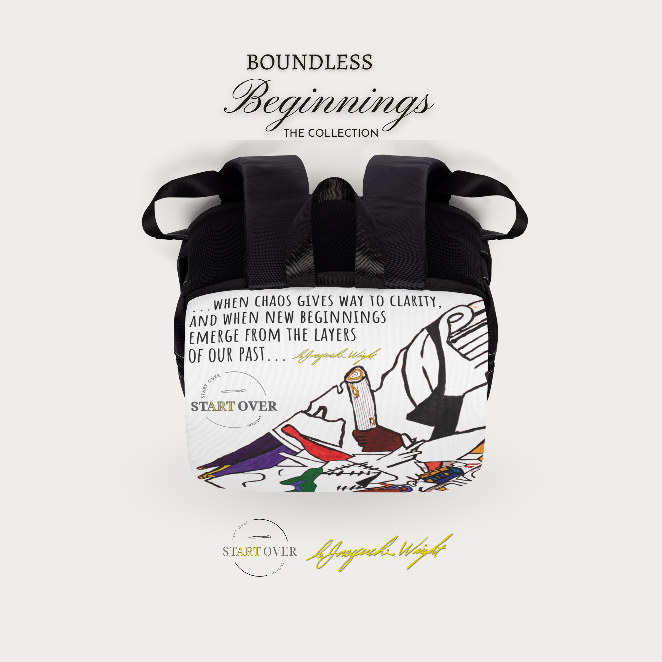 NEW! "Abstract Harmony" Casual Shoulder Backpack for All Genders | Boundless Beginnings Collection product thumbnail image NEW! "Abstract Harmony" Casual Shoulder Backpack for All Genders | Boundless Beginnings Collection product thumbnail image