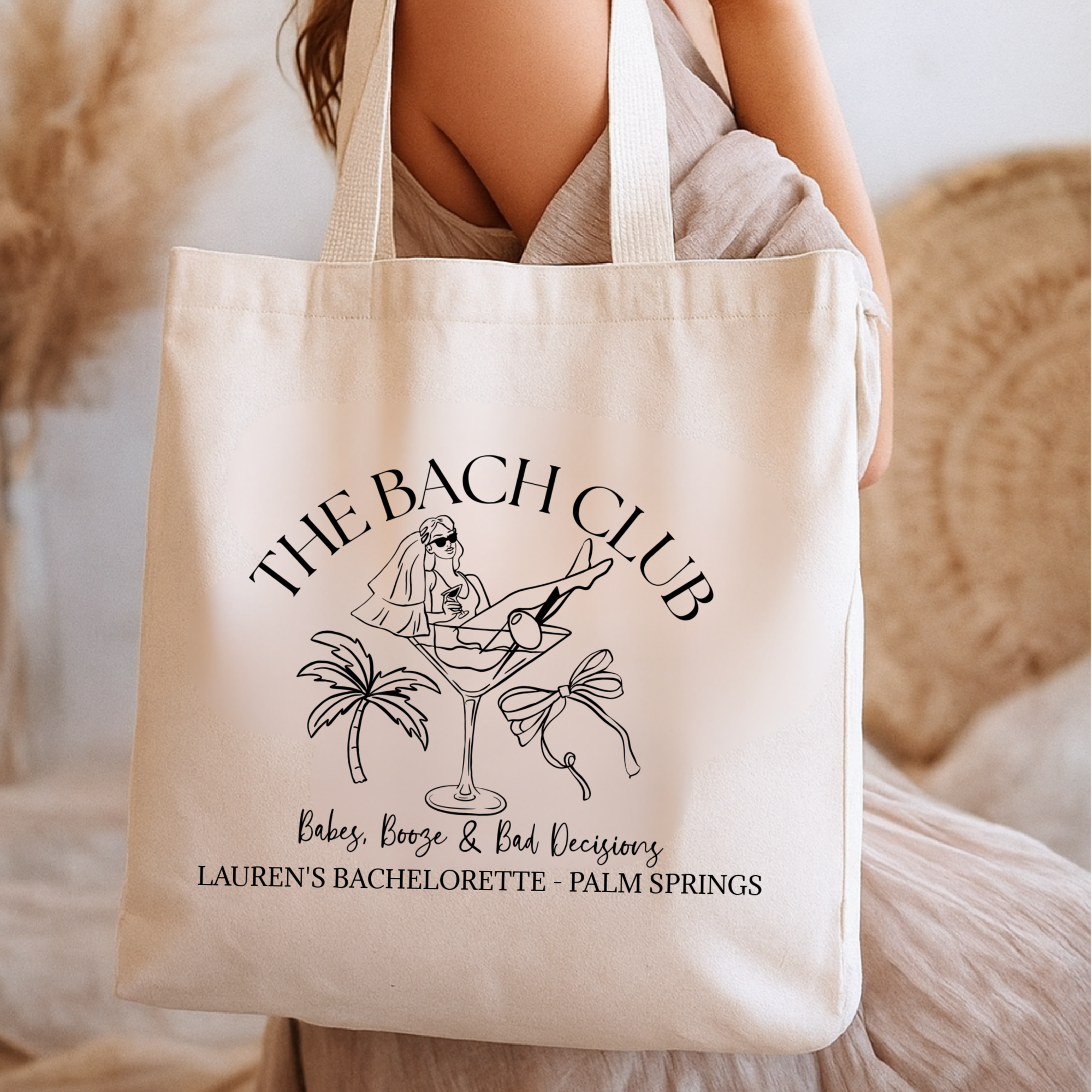 The Bach Club Bachelorette Tote Bag – Palm Trees, Cocktails & Custom Party City The Bach Club Bachelorette Tote Bag – Palm Trees, Cocktails & Custom Party City