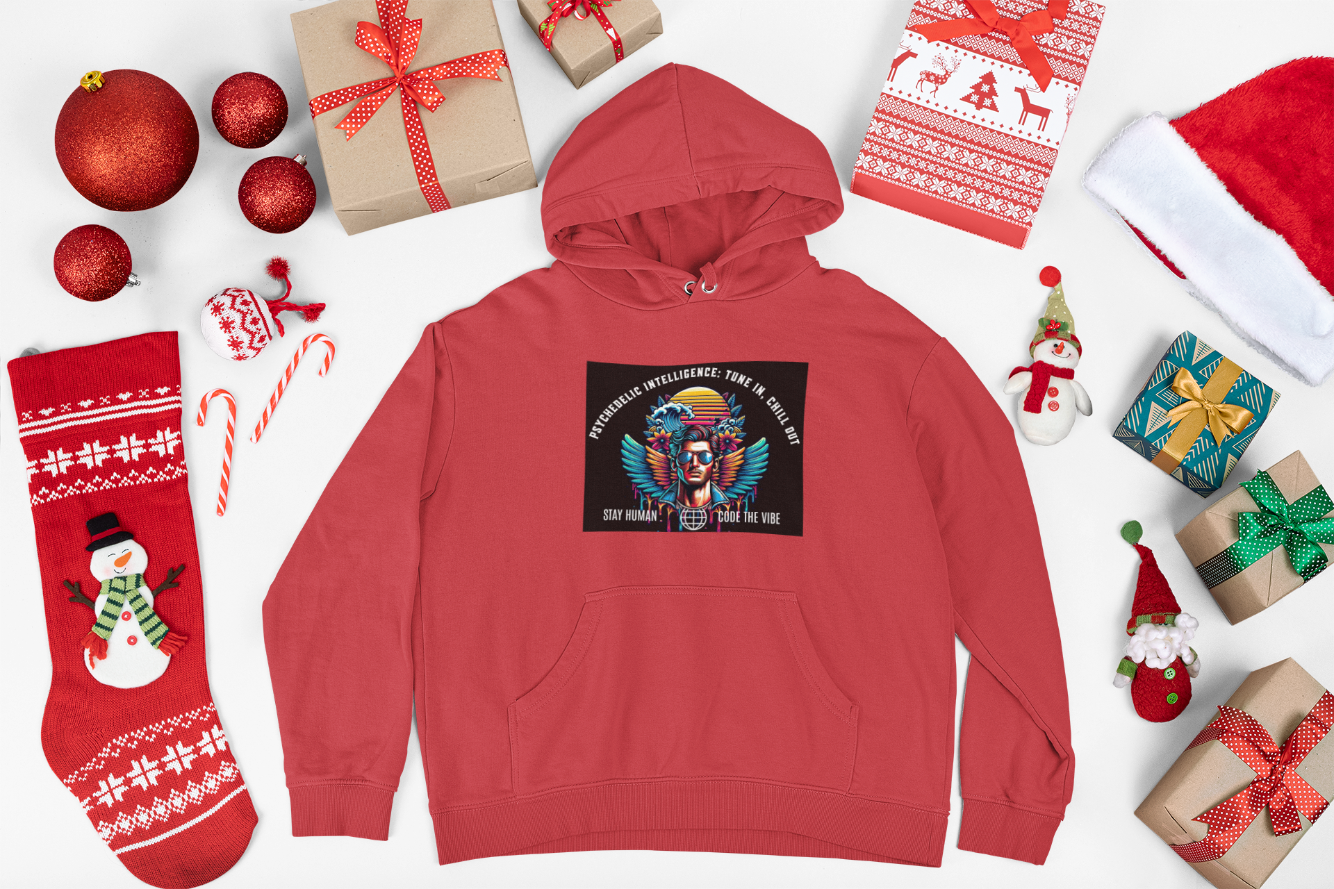 Psychedelic Intelligence: Tune In – Human In The Loop Unisex Tee — Stay Human, Code The Vibe product thumbnail image Psychedelic Intelligence: Tune In – Human In The Loop Unisex Tee — Stay Human, Code The Vibe product thumbnail image