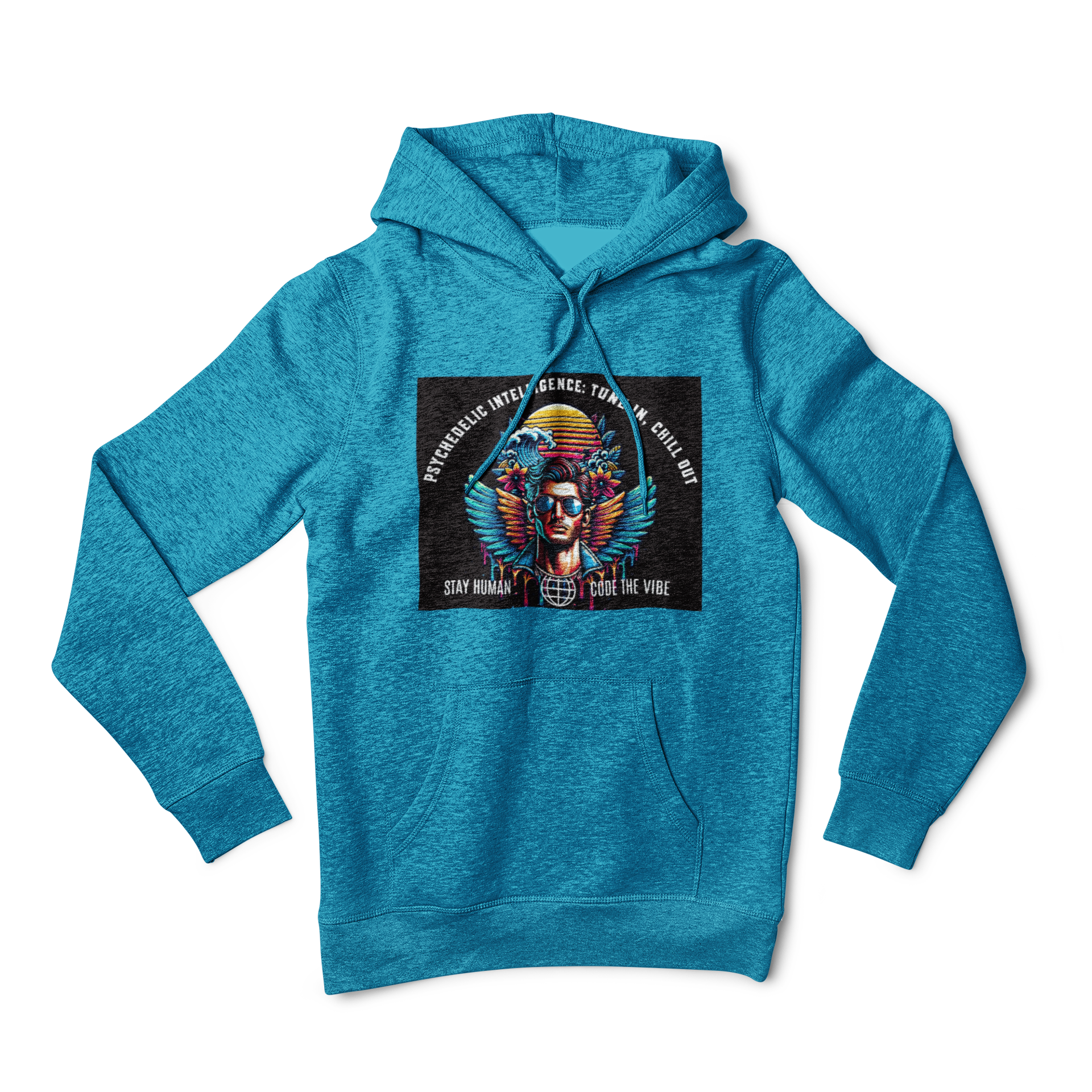 Psychedelic Intelligence: Tune In – Human In The Loop Unisex Tee — Stay Human, Code The Vibe product thumbnail image Psychedelic Intelligence: Tune In – Human In The Loop Unisex Tee — Stay Human, Code The Vibe product thumbnail image