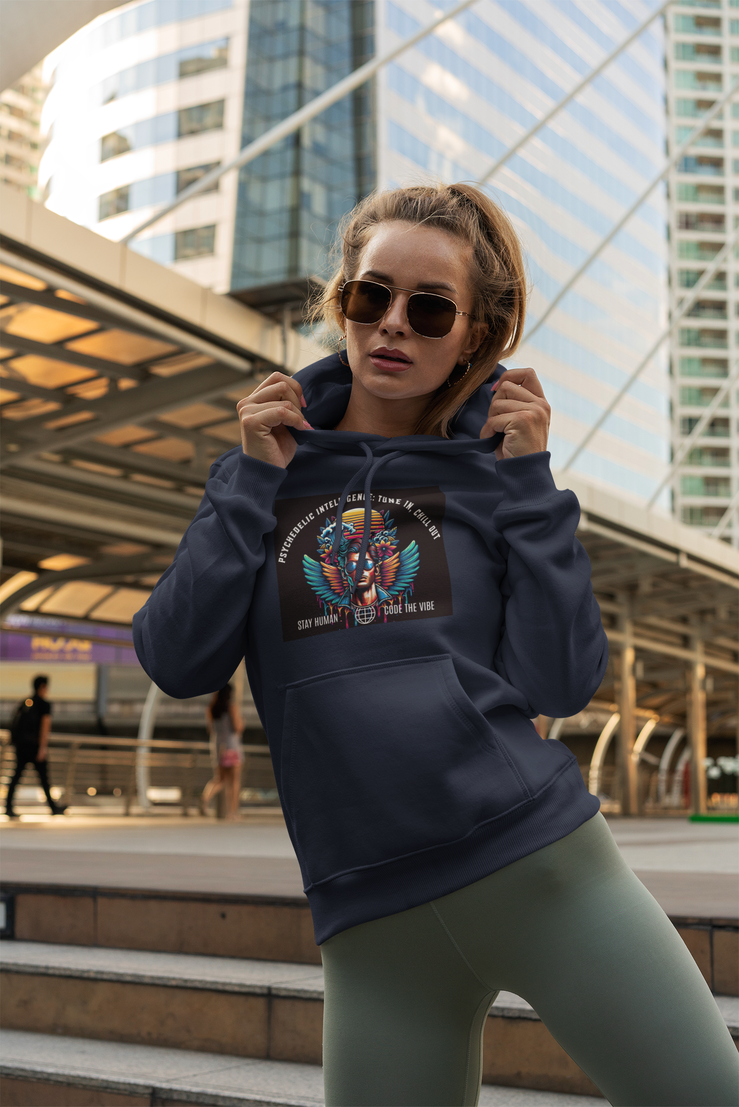 Psychedelic Intelligence: Tune In – Human In The Loop Unisex Tee — Stay Human, Code The Vibe product thumbnail image Psychedelic Intelligence: Tune In – Human In The Loop Unisex Tee — Stay Human, Code The Vibe product thumbnail image