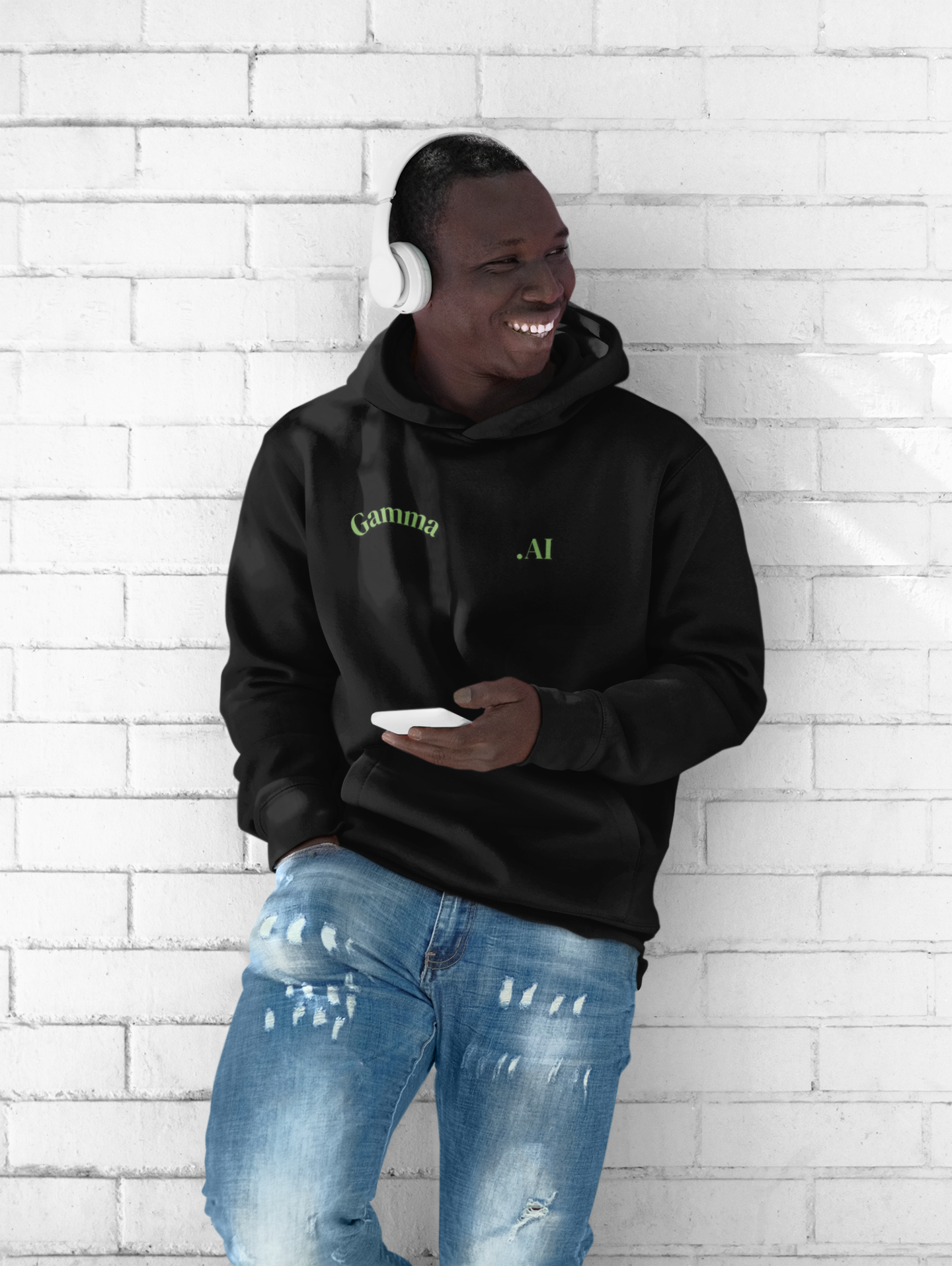 I’m With My Chatbot  — Men's Graphic Tech Zip Hoodie  Apparel product thumbnail image