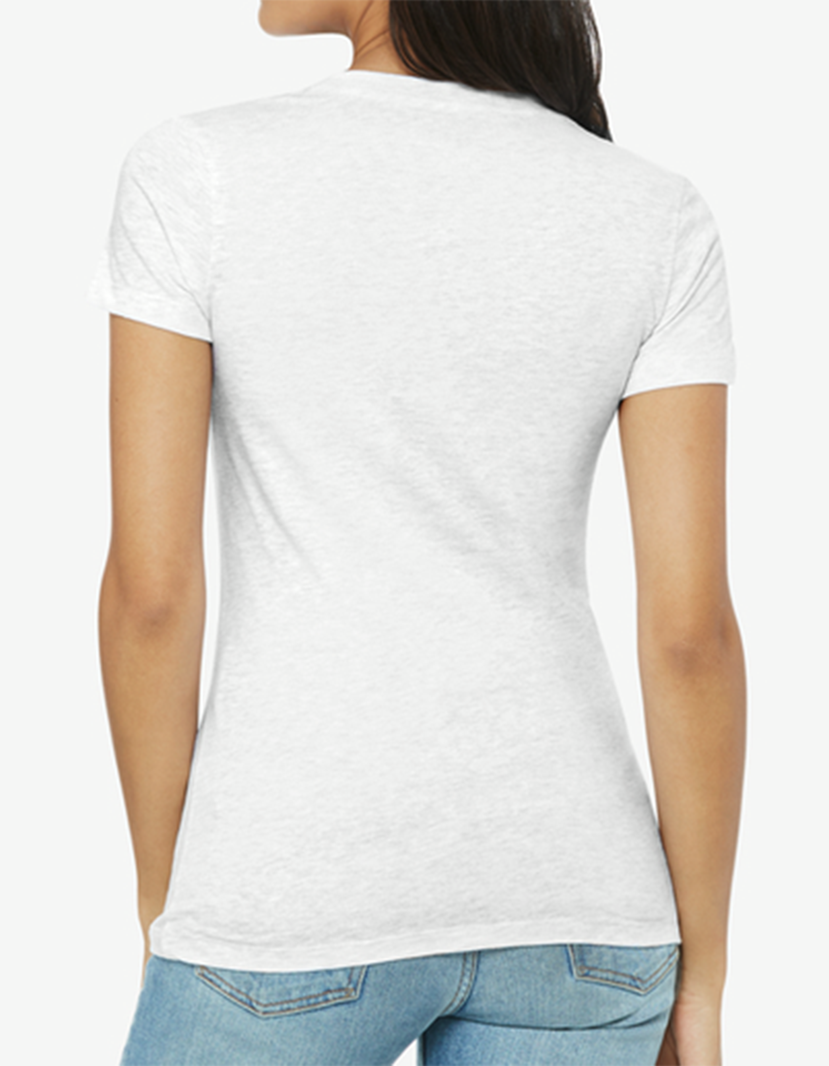 (USA) (Design on BACK of shirt) Moon Lodge Sis of Heart  V-Neck Tee featuring Images from our Seasonal Gatherings - 100% Cotton product thumbnail image