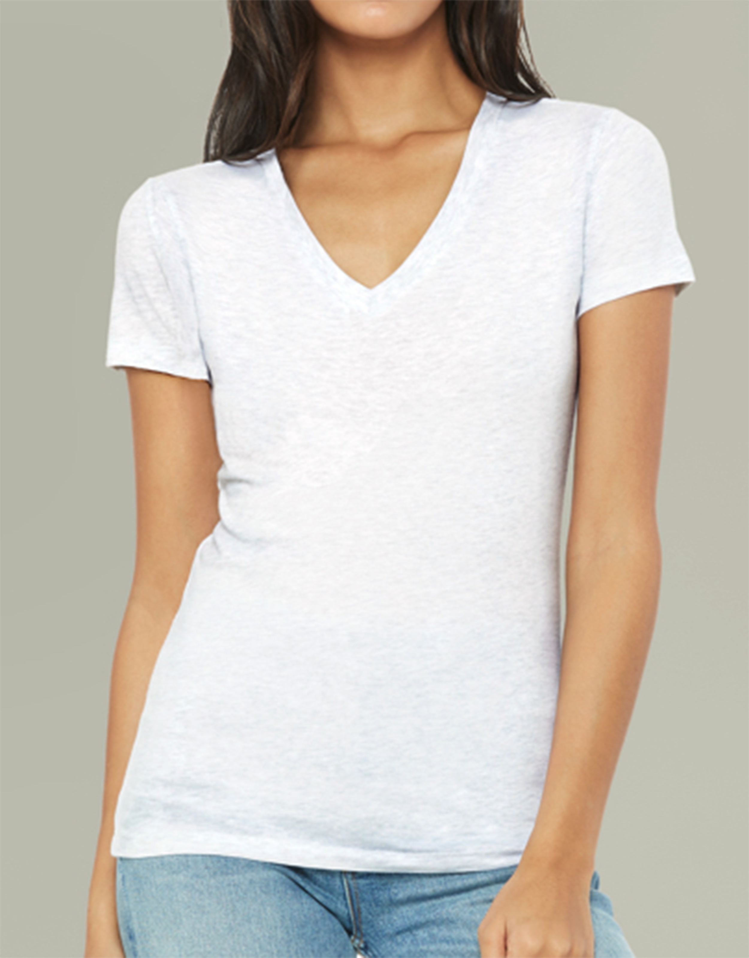 (USA) (Design on BACK of shirt) Moon Lodge Sis of Heart V-Neck Tee featuring Images from our Seasonal Gatherings - 100% Cotton product thumbnail image (USA) (Design on BACK of shirt) Moon Lodge Sis of Heart V-Neck Tee featuring Images from our Seasonal Gatherings - 100% Cotton product thumbnail image