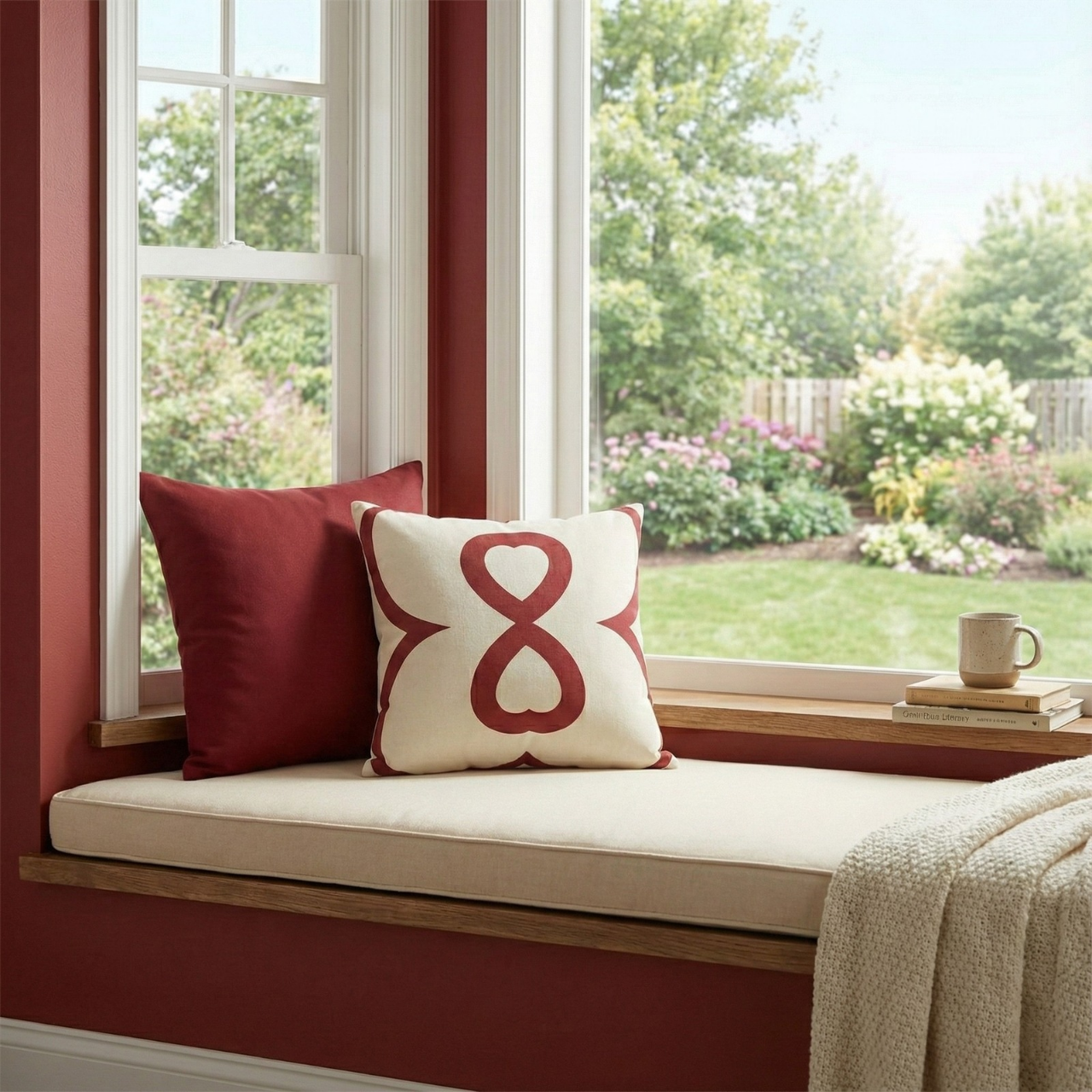 Red Apple EL Line Inverted — Faux Suede Square Pillowcase product thumbnail image Red Apple EL Line Inverted — Faux Suede Square Pillowcase product thumbnail image