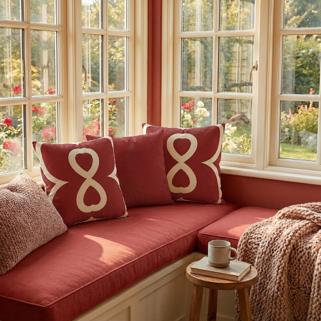 Red Apple EL Line - Faux Suede Square Pillowcase product thumbnail image Red Apple EL Line - Faux Suede Square Pillowcase product thumbnail image