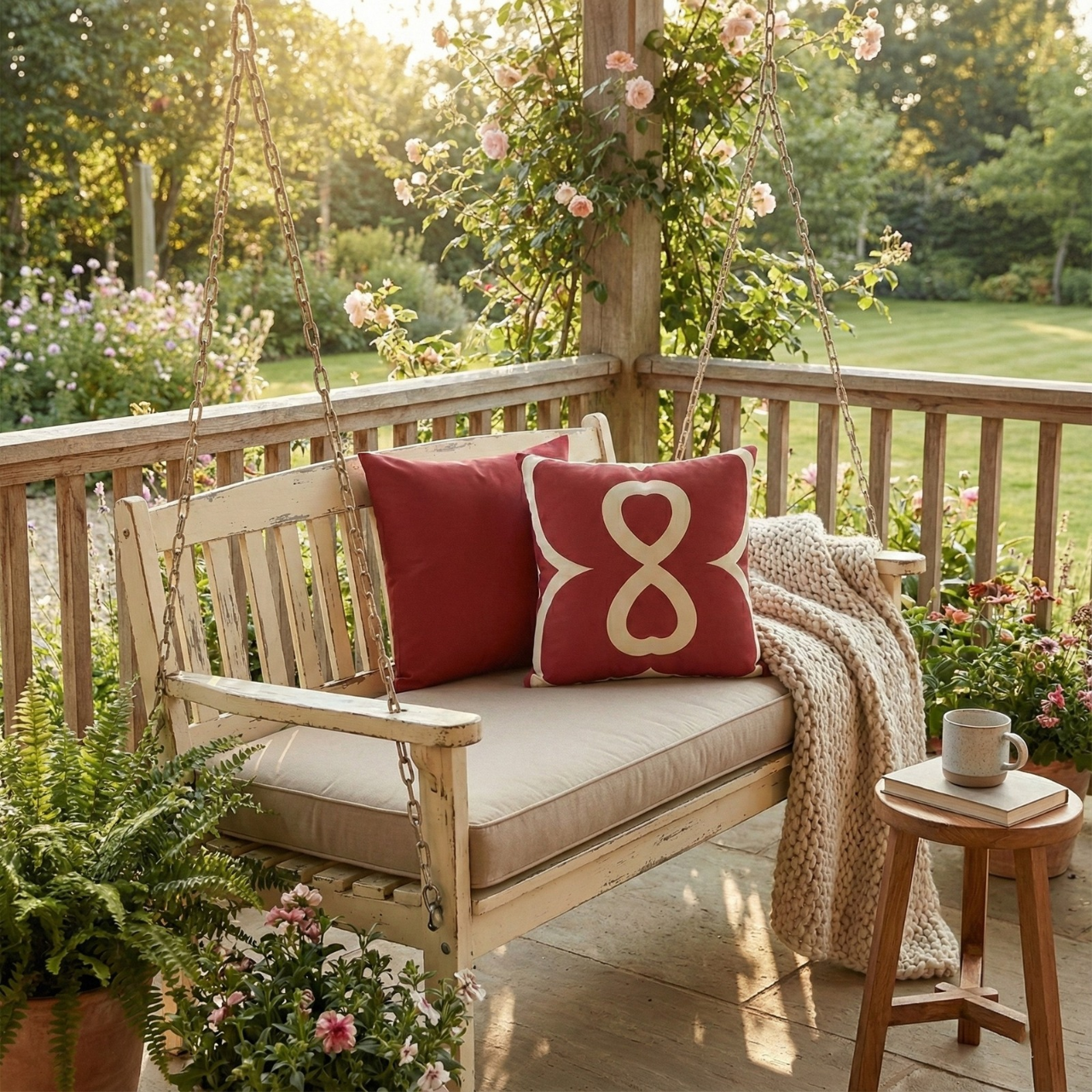 Red Apple EL Line - Faux Suede Square Pillowcase product thumbnail image