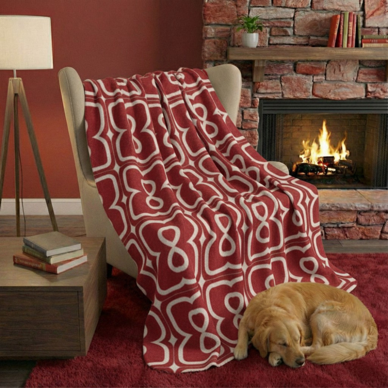 Red Apple EL Line - Fleece Sherpa Blanket product thumbnail image