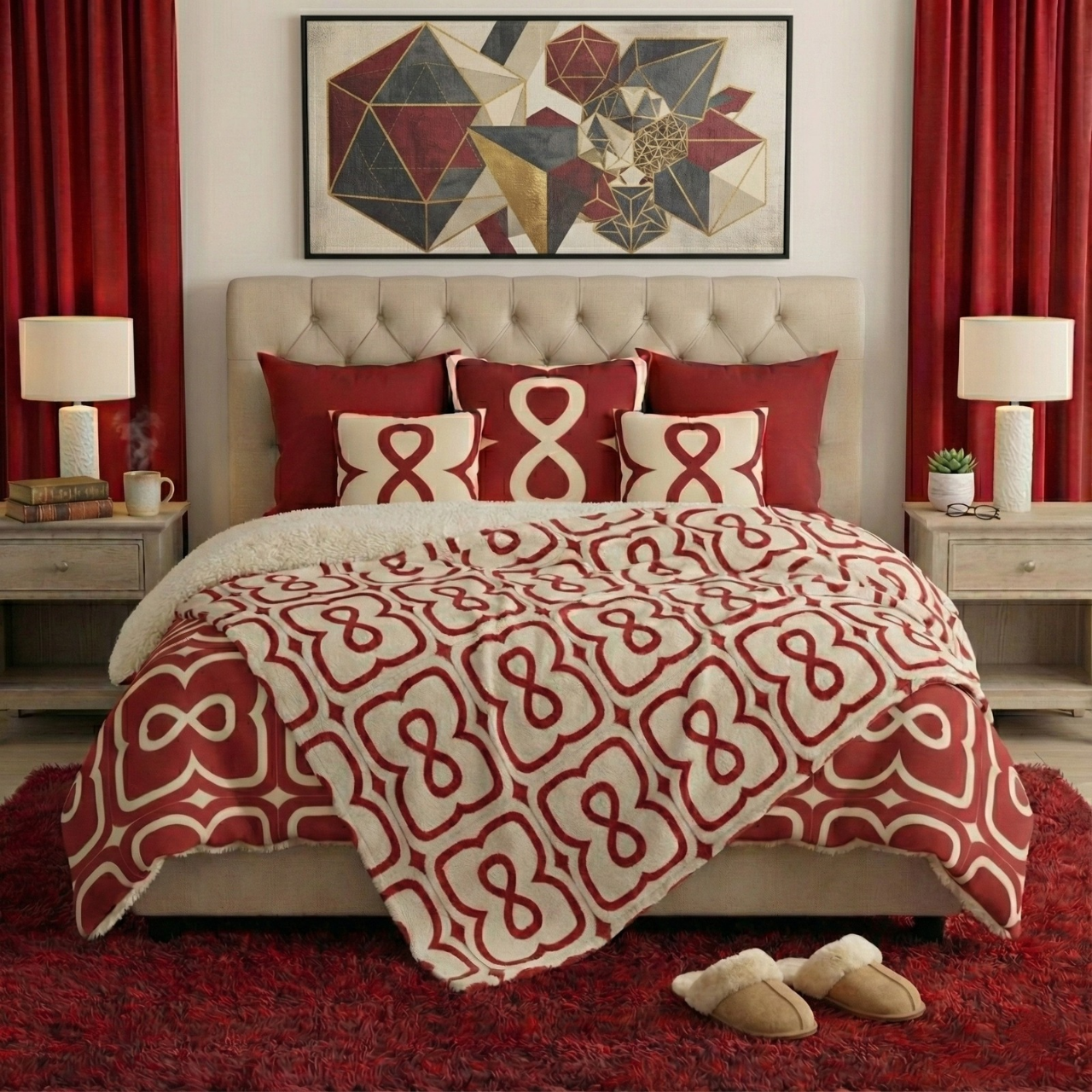 Red Apple EL Line - Fleece Sherpa Blanket product thumbnail image