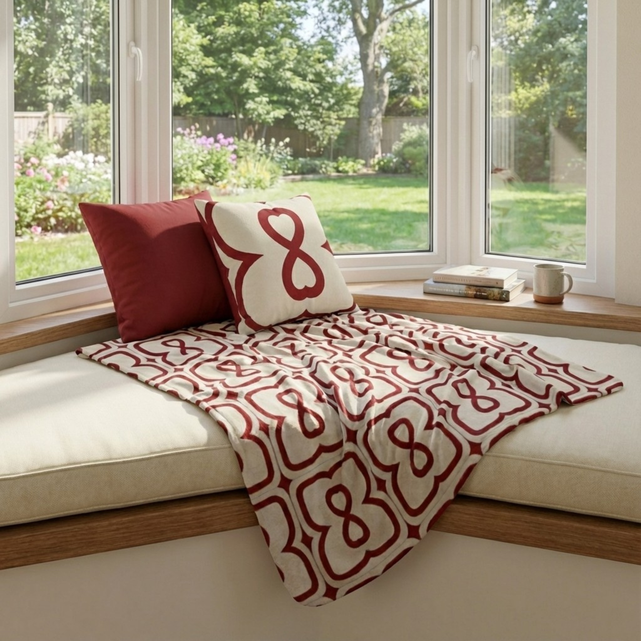 Red Apple EL Line Inverted - Velveteen Plush Blanket product thumbnail image Red Apple EL Line Inverted - Velveteen Plush Blanket product thumbnail image