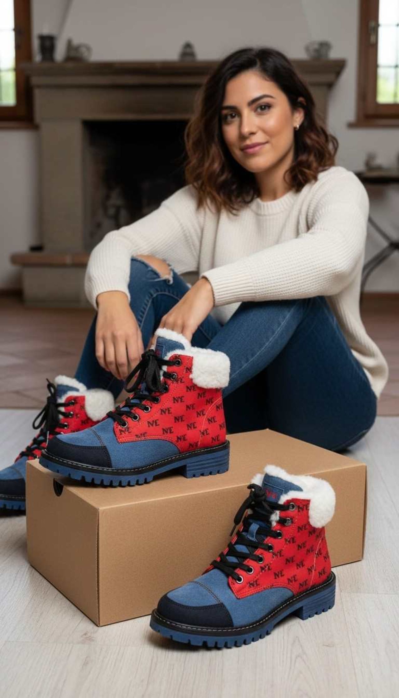 NYE Women's Fur-Lined Leather Boots — Cozy Party-Ready Winter Boots NYE Women's Fur-Lined Leather Boots — Cozy Party-Ready Winter Boots