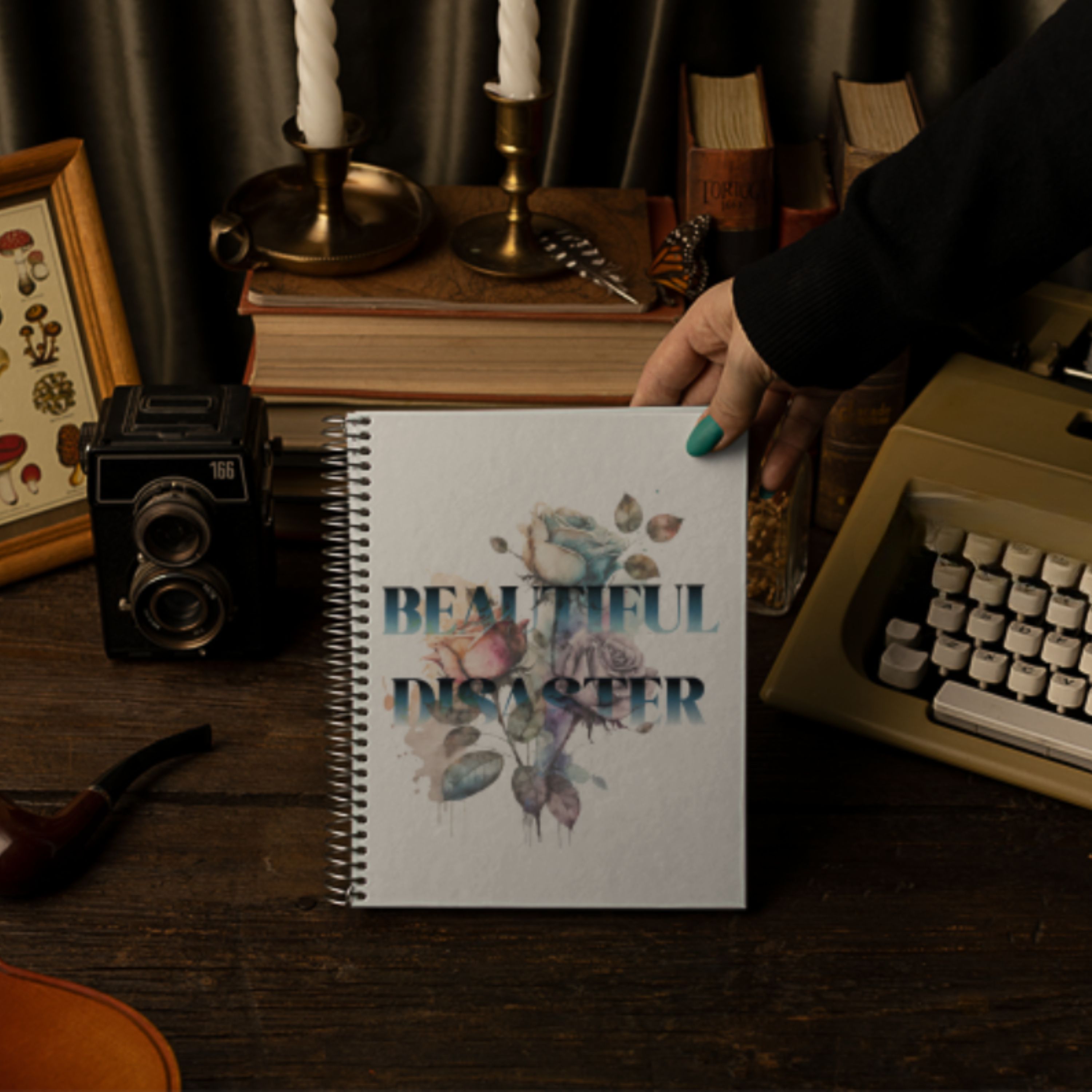 Beautiful Disaster Spiral Notebook — Ruled Writing Journal product thumbnail image