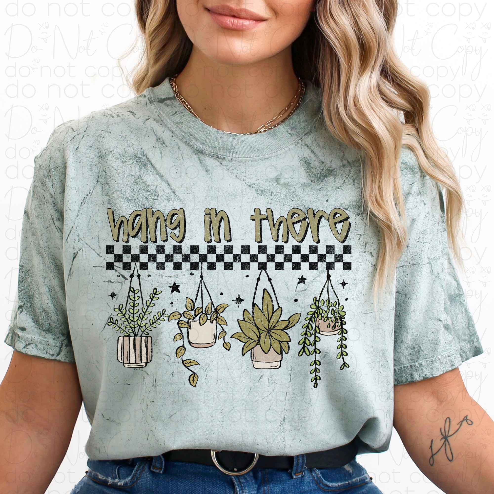 Planty Grunge Unisex T-Shirt, Color Blast Botanical Tee, Plant Lover Gift, Hang in There Shirt, Garden Theme Clothing