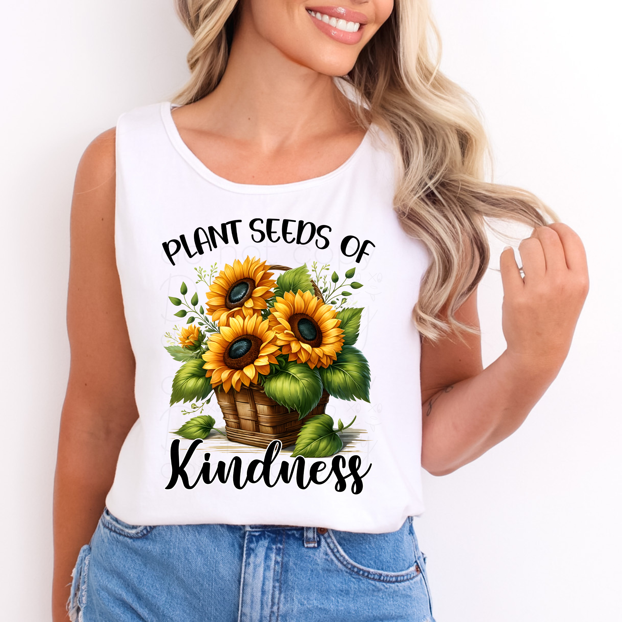 Sunflower Kindness Tank Top, Unisex Summer Top, Plant Seeds of Kindness Shirt, Inspirational Gift, Eco-Friendly Apparel product thumbnail image Sunflower Kindness Tank Top, Unisex Summer Top, Plant Seeds of Kindness Shirt, Inspirational Gift, Eco-Friendly Apparel product thumbnail image