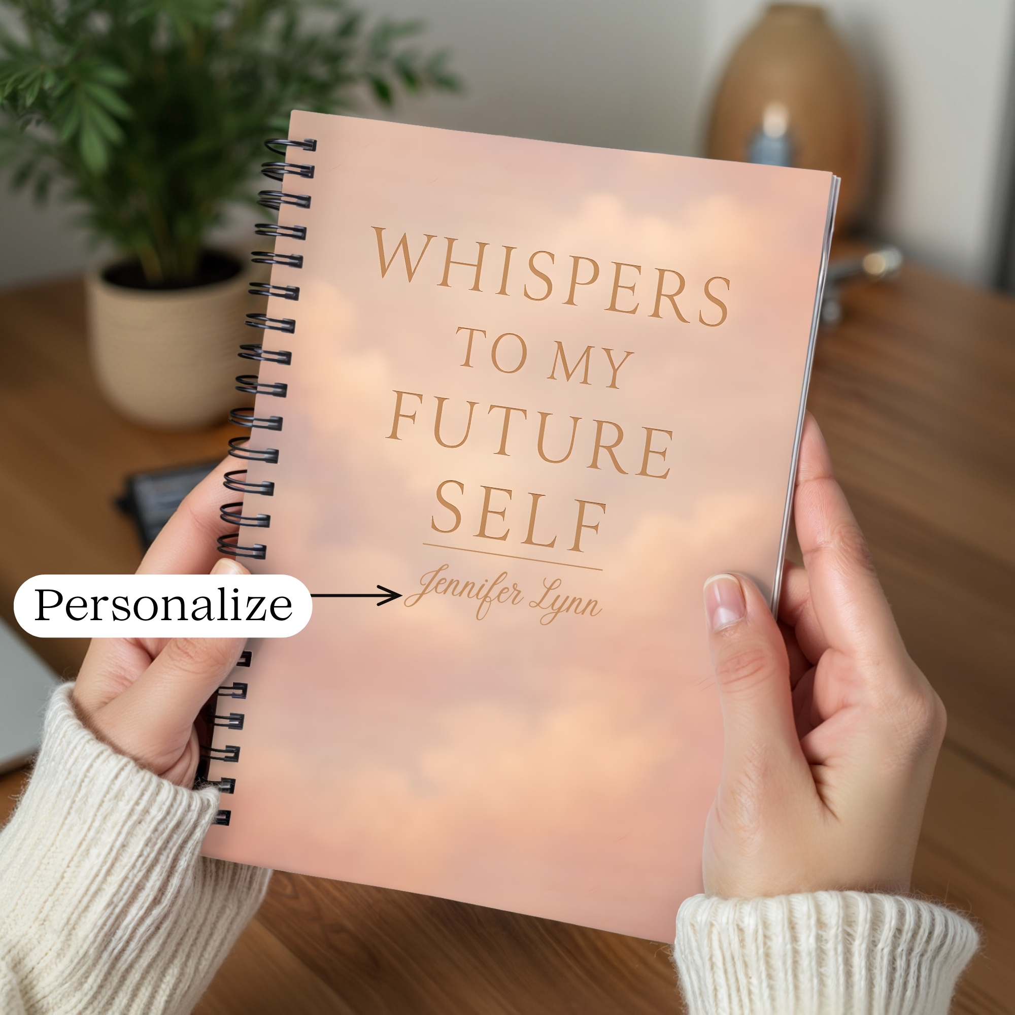 Whispers to My Future Self Spiral Notebook Ruled Journal for Reflection & Goal Setting product thumbnail image Whispers to My Future Self Spiral Notebook Ruled Journal for Reflection & Goal Setting product thumbnail image