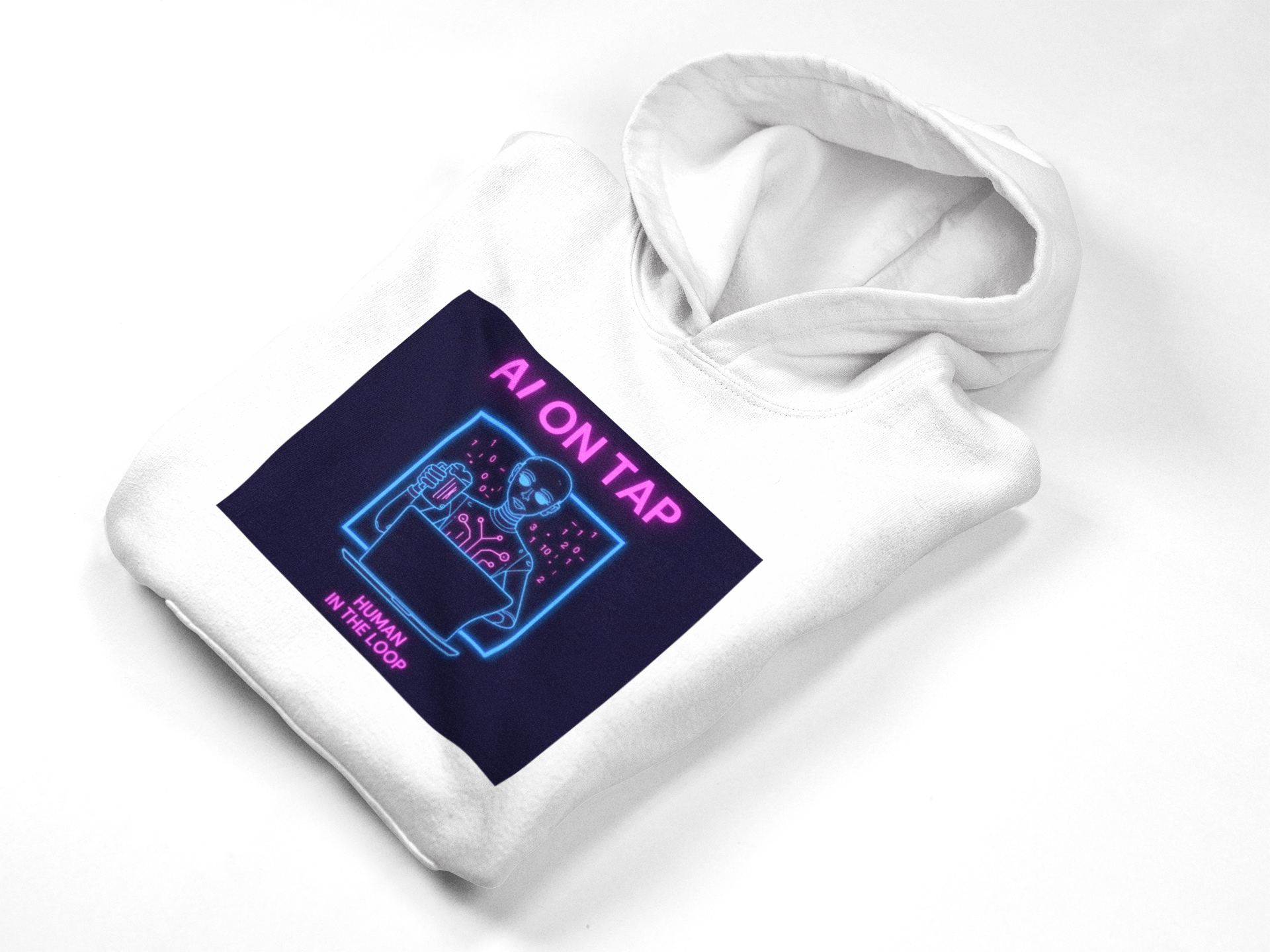 AI On Tap Neon | AI Novelty Shirts — Premium Streetwear Tech Hoodie product thumbnail image AI On Tap Neon | AI Novelty Shirts — Premium Streetwear Tech Hoodie product thumbnail image