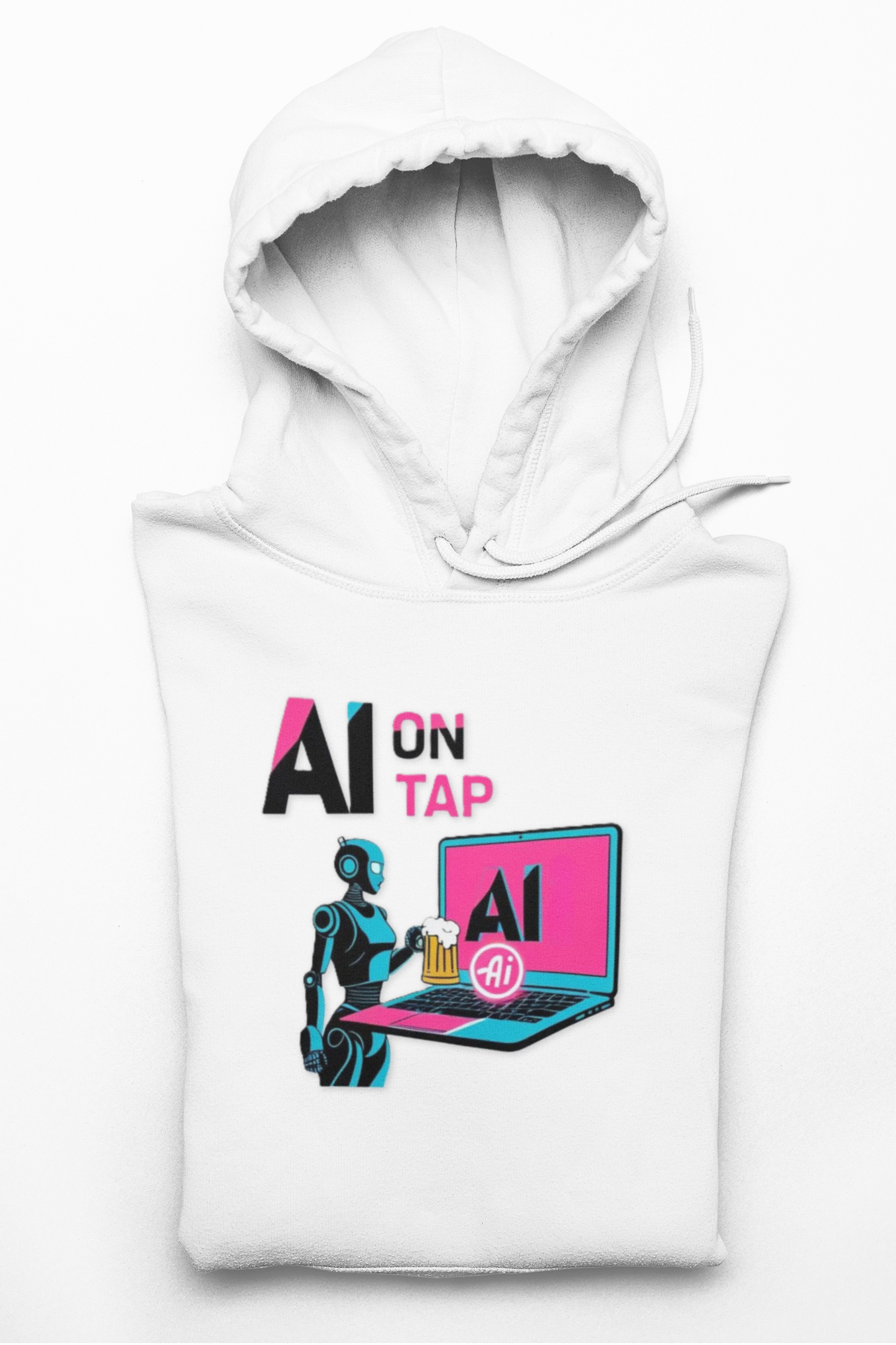 AI On Tap Neon| Human In The Loop — Premium Streetwear Tech Hoodie product thumbnail image AI On Tap Neon| Human In The Loop — Premium Streetwear Tech Hoodie product thumbnail image
