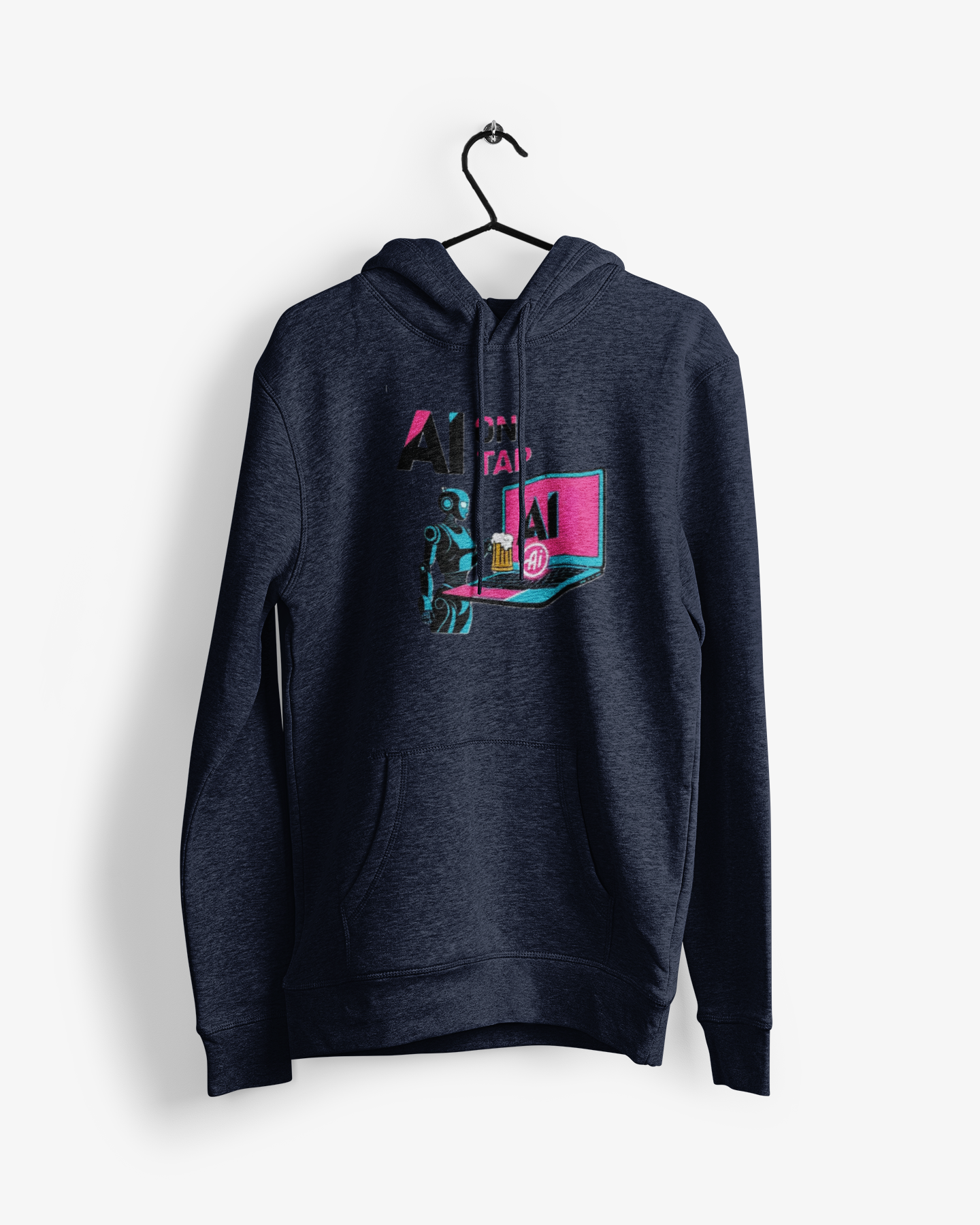 AI On Tap Neon| Human In The Loop — Premium Streetwear Tech Hoodie product thumbnail image AI On Tap Neon| Human In The Loop — Premium Streetwear Tech Hoodie product thumbnail image