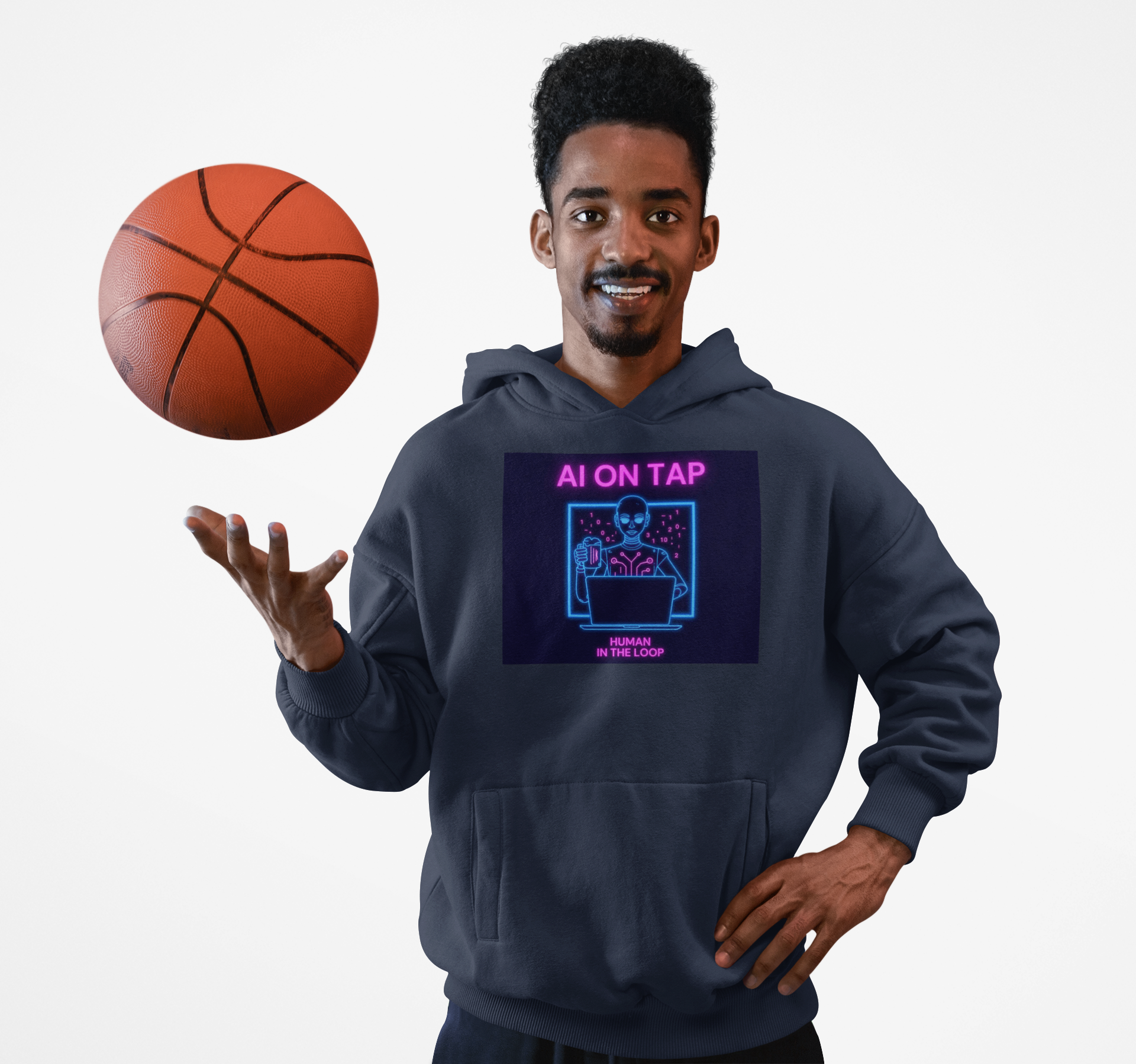 AI On Tap Neon | Human In The Loop — Premium Streetwear Tech T - Shirt product thumbnail image AI On Tap Neon | Human In The Loop — Premium Streetwear Tech T - Shirt product thumbnail image