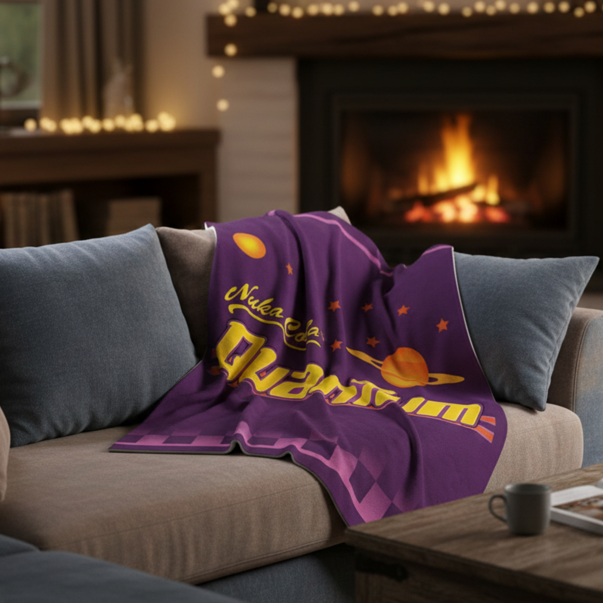 Quantum Velveteen Plush Blanket 