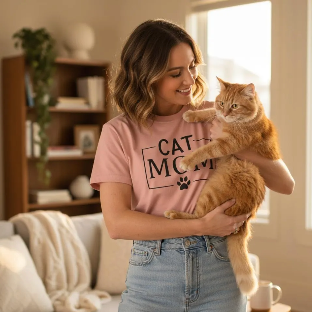 Cute Cat Mom Boxy Tee product thumbnail image Cute Cat Mom Boxy Tee product thumbnail image