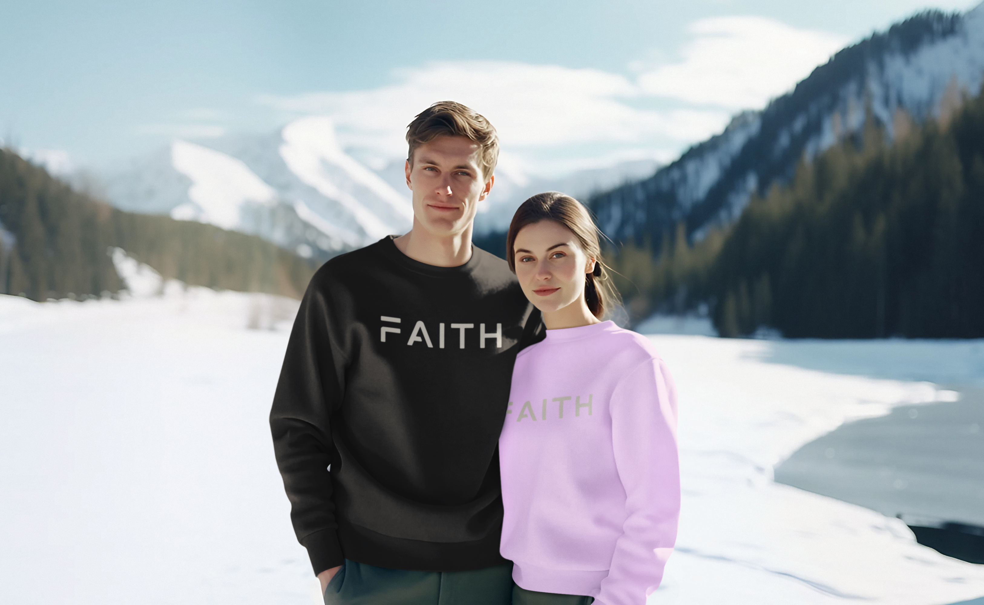 Faith Crewneck Sweatshirt – Minimal Inspirational Pullover