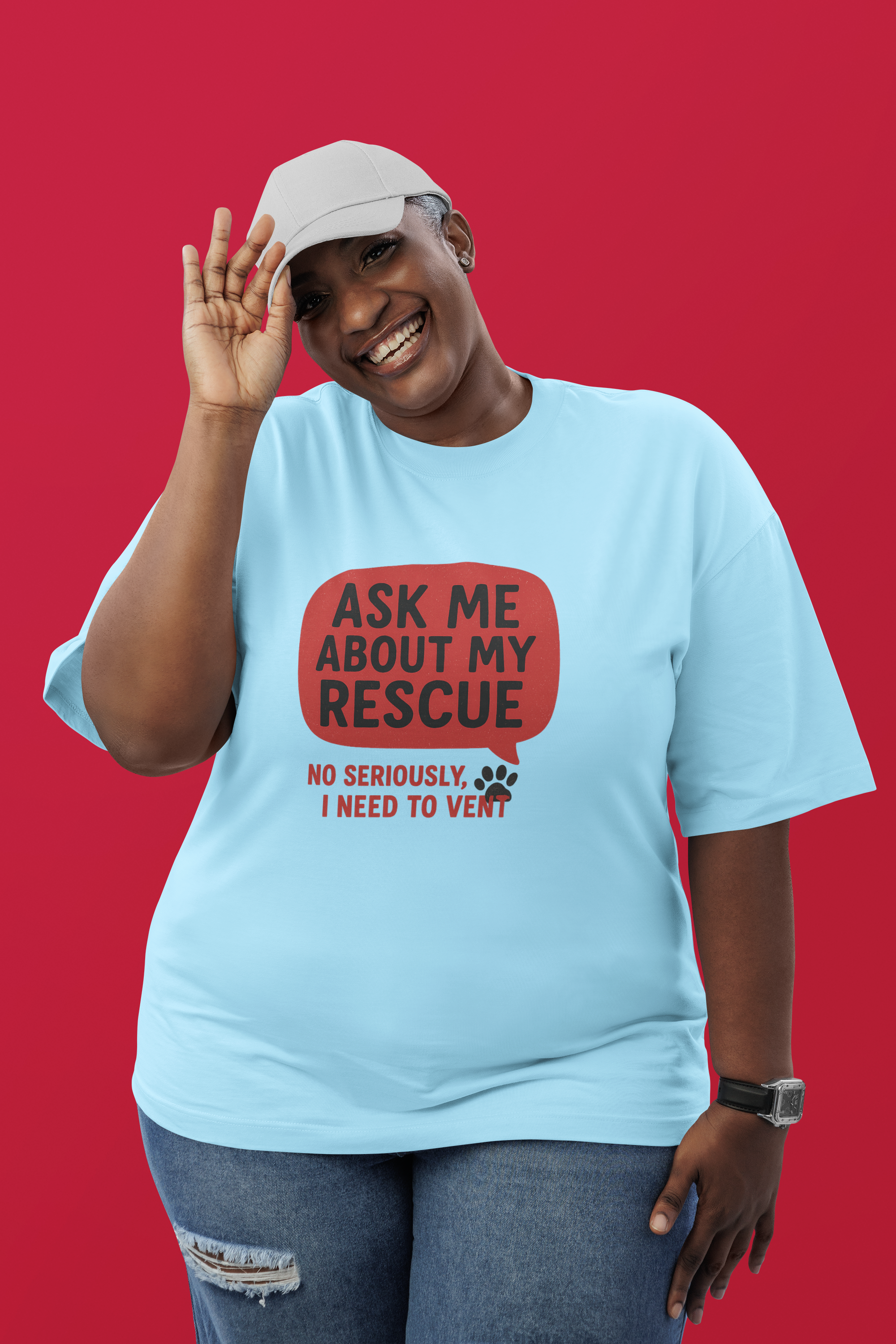 🐾💬 Ask Me About My Rescue – “No Seriously, I Need to Vent” Unisex T-shirt 💬🐾 🐾💬 Ask Me About My Rescue – “No Seriously, I Need to Vent” Unisex T-shirt 💬🐾