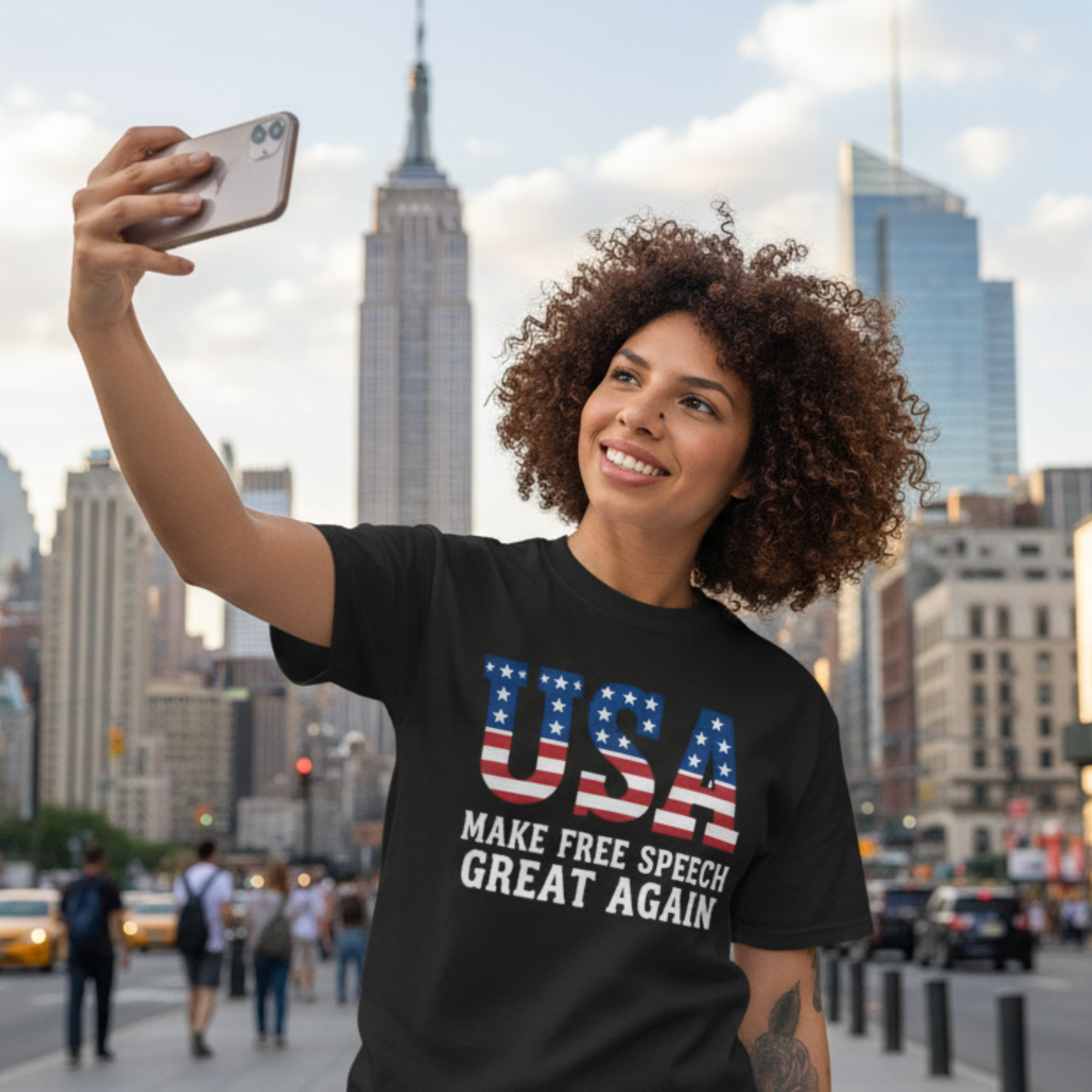 Make Free Speech Great Again USA Tee — Patriotic Protest T-Shirt