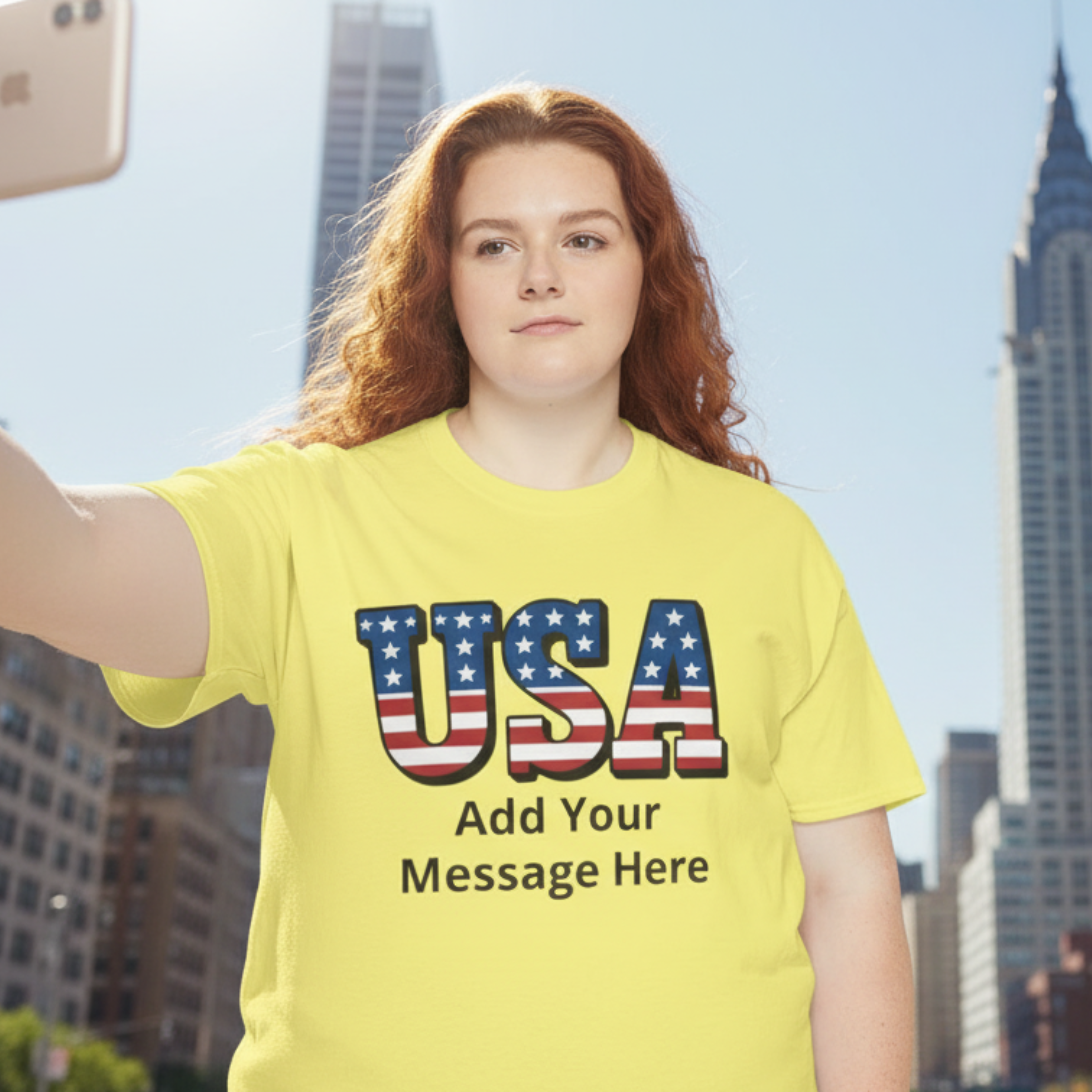 Customizable USA Patriotic Stars &amp; Stripes Tee — Own the Stars and Stripes Graphic product thumbnail image