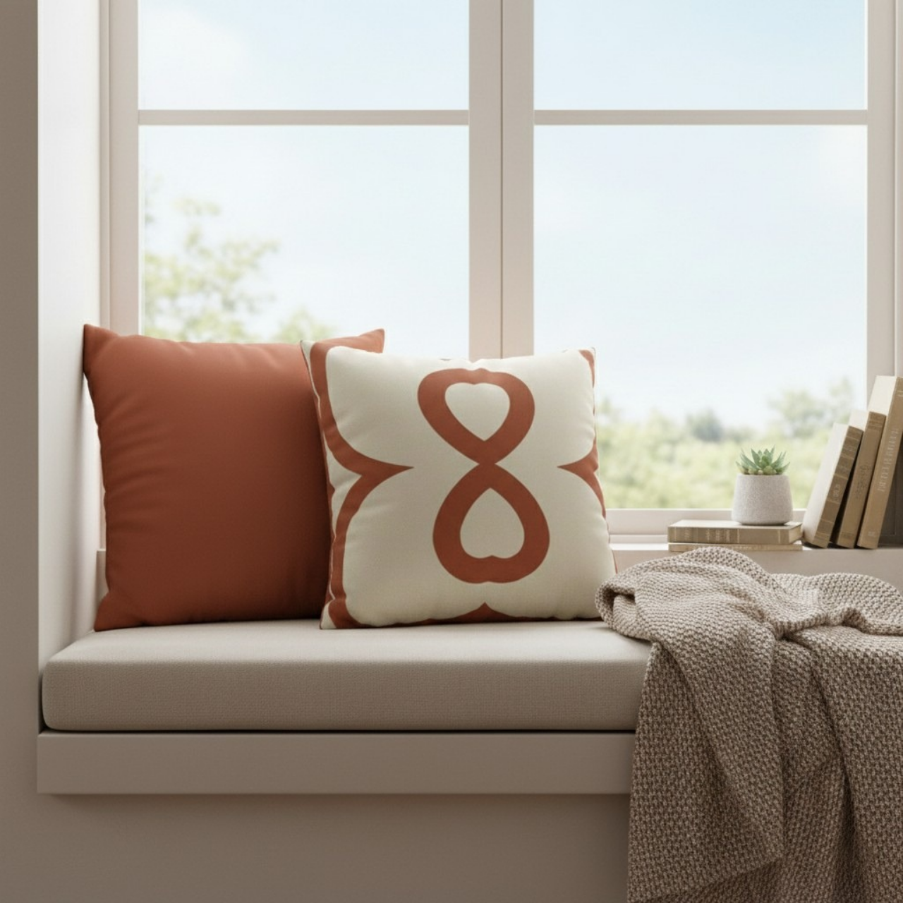 Terracotta EL Line Inverted - Faux Suede Square Pillowcase product thumbnail image Terracotta EL Line Inverted - Faux Suede Square Pillowcase product thumbnail image