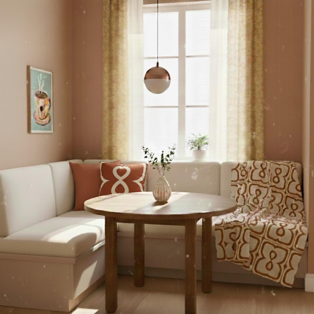 Terracotta EL Line - Faux Suede Pillowcase product thumbnail image