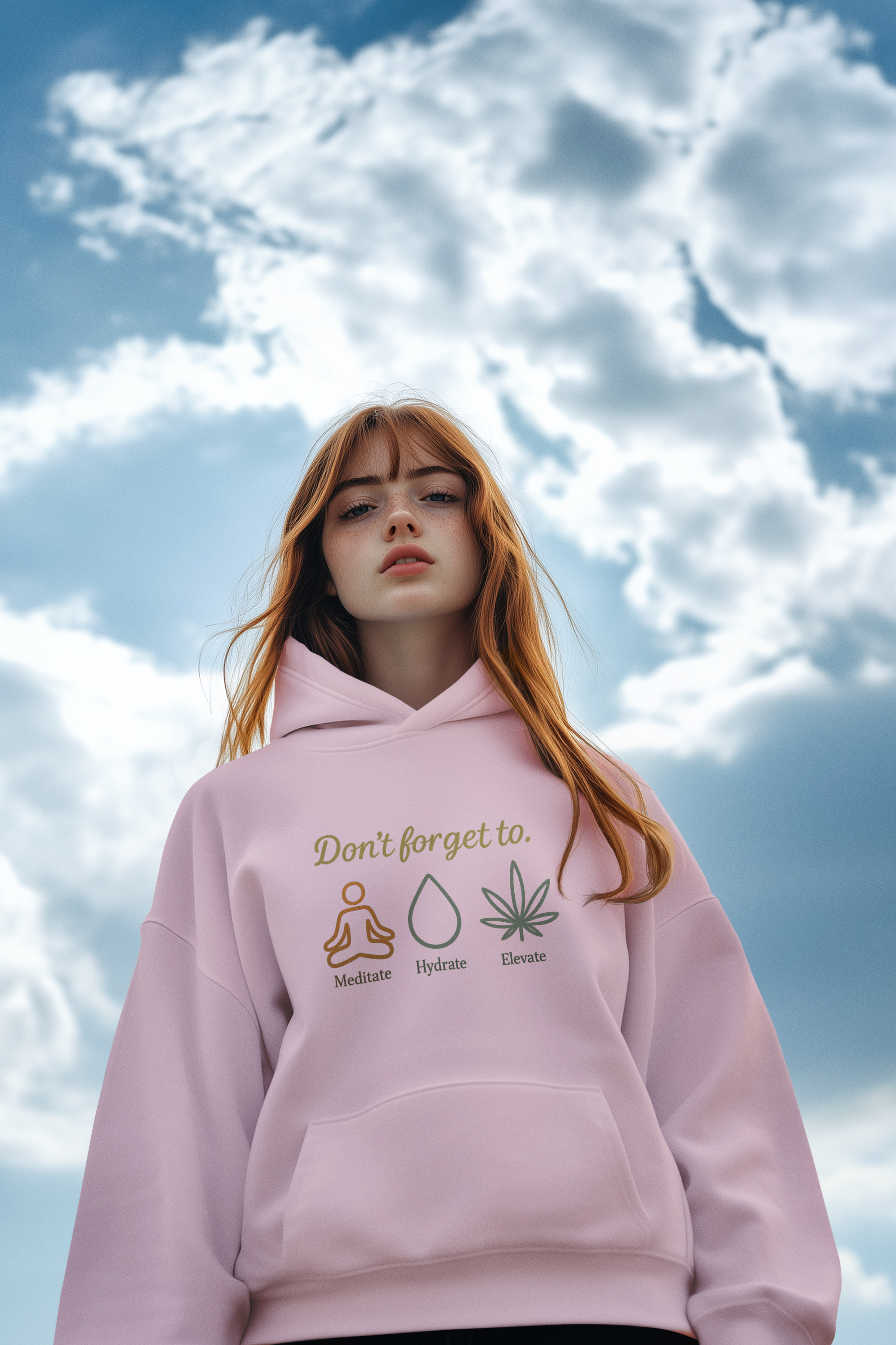 ✨🌿 Don’t Forget To: Meditate. Hydrate. Elevate. – Unisex Hoodie 🌿✨ product thumbnail image ✨🌿 Don’t Forget To: Meditate. Hydrate. Elevate. – Unisex Hoodie 🌿✨ product thumbnail image