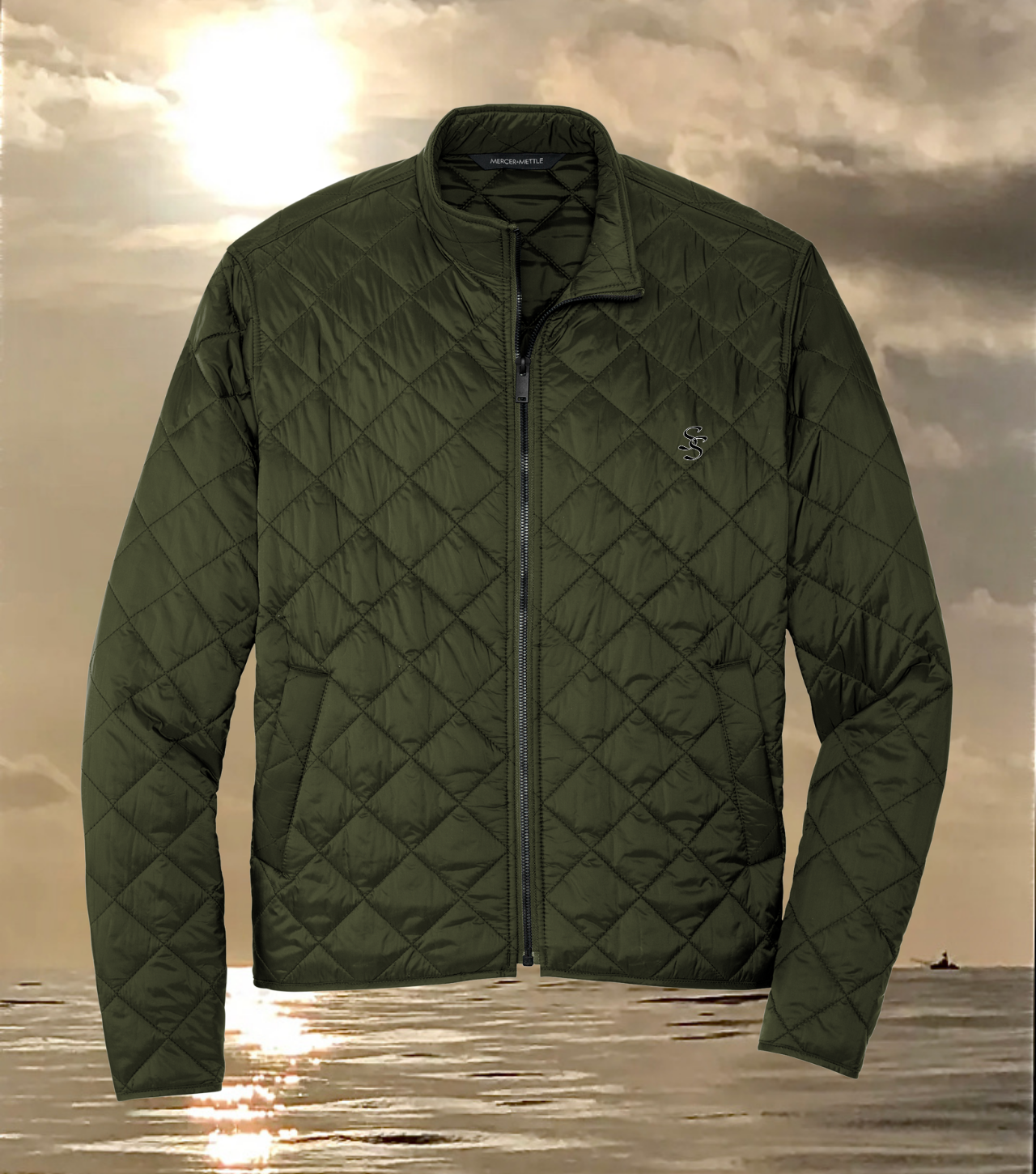 Savvy Diamond Pattern Quilted Jacket -- Deep Black or Townsend Green product thumbnail image Savvy Diamond Pattern Quilted Jacket -- Deep Black or Townsend Green product thumbnail image
