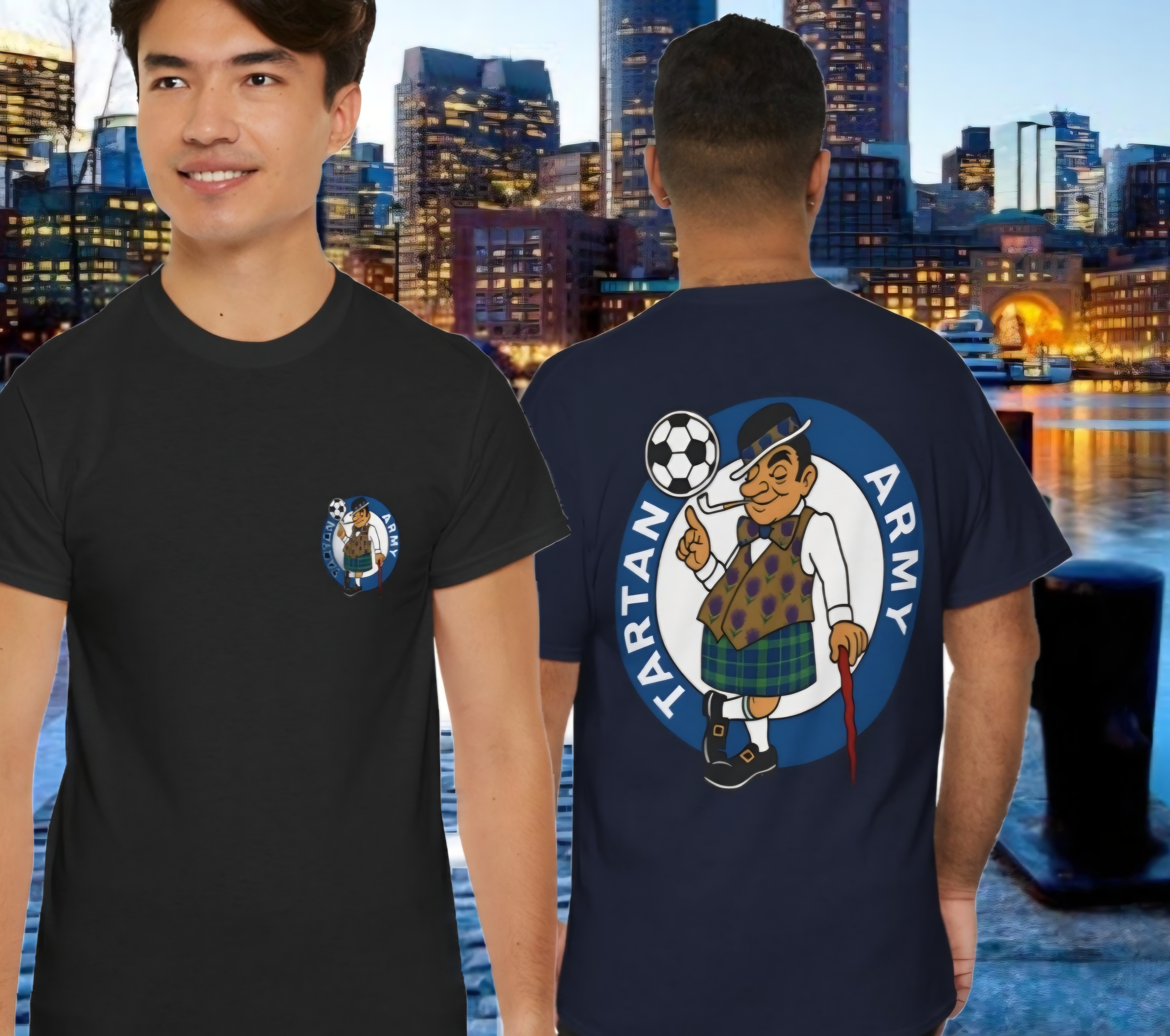 Tartan Army Boston World Cup 2026 T-Shirt Double Logo product thumbnail image Tartan Army Boston World Cup 2026 T-Shirt Double Logo product thumbnail image