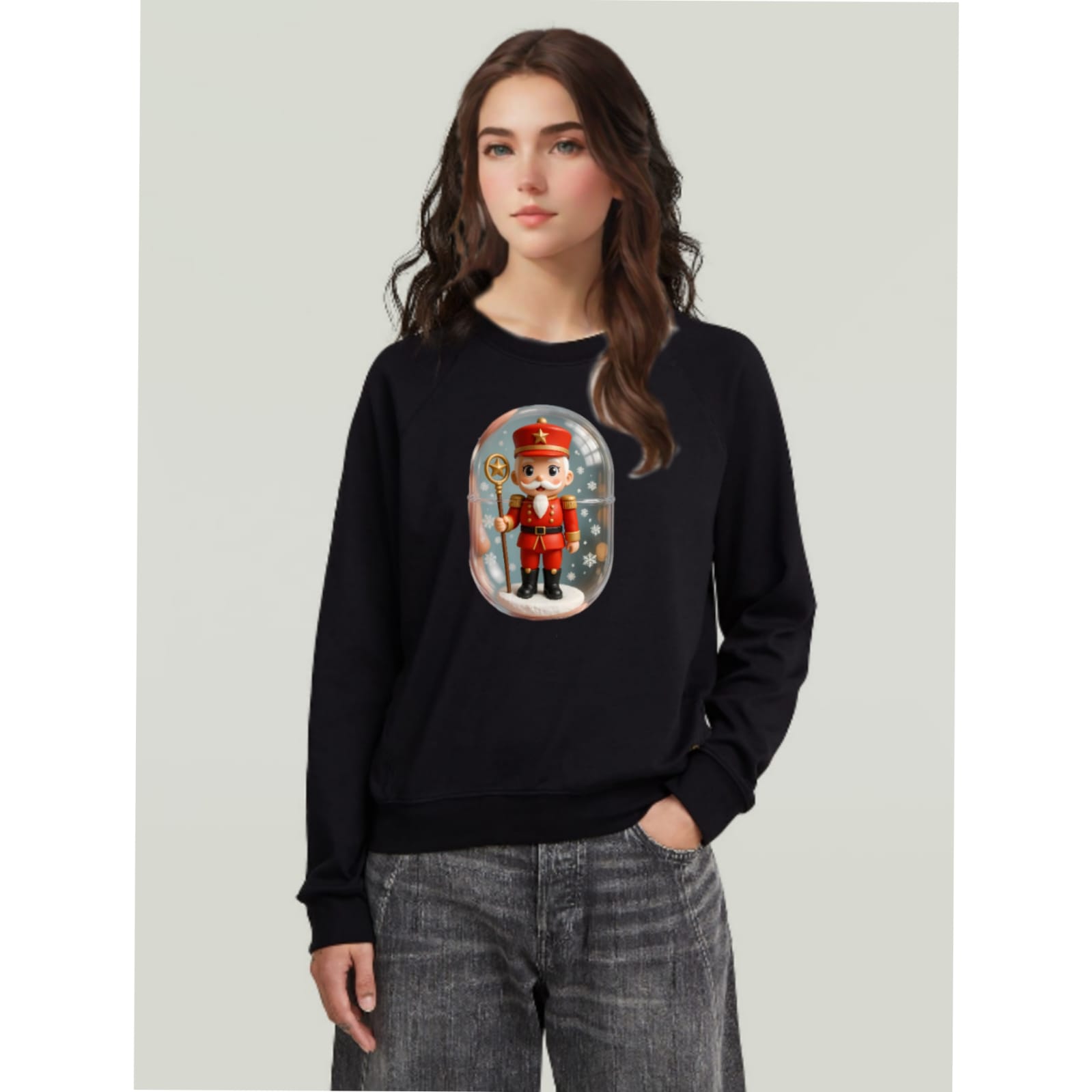 Nutcracker Snow Globe Long Sleeve Tee — Cute Holiday Christmas Shirt Nutcracker Snow Globe Long Sleeve Tee — Cute Holiday Christmas Shirt