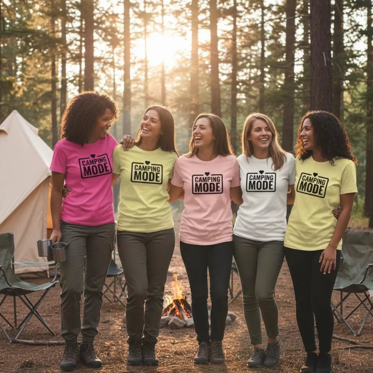 Camping Mode Women's Tee product thumbnail image