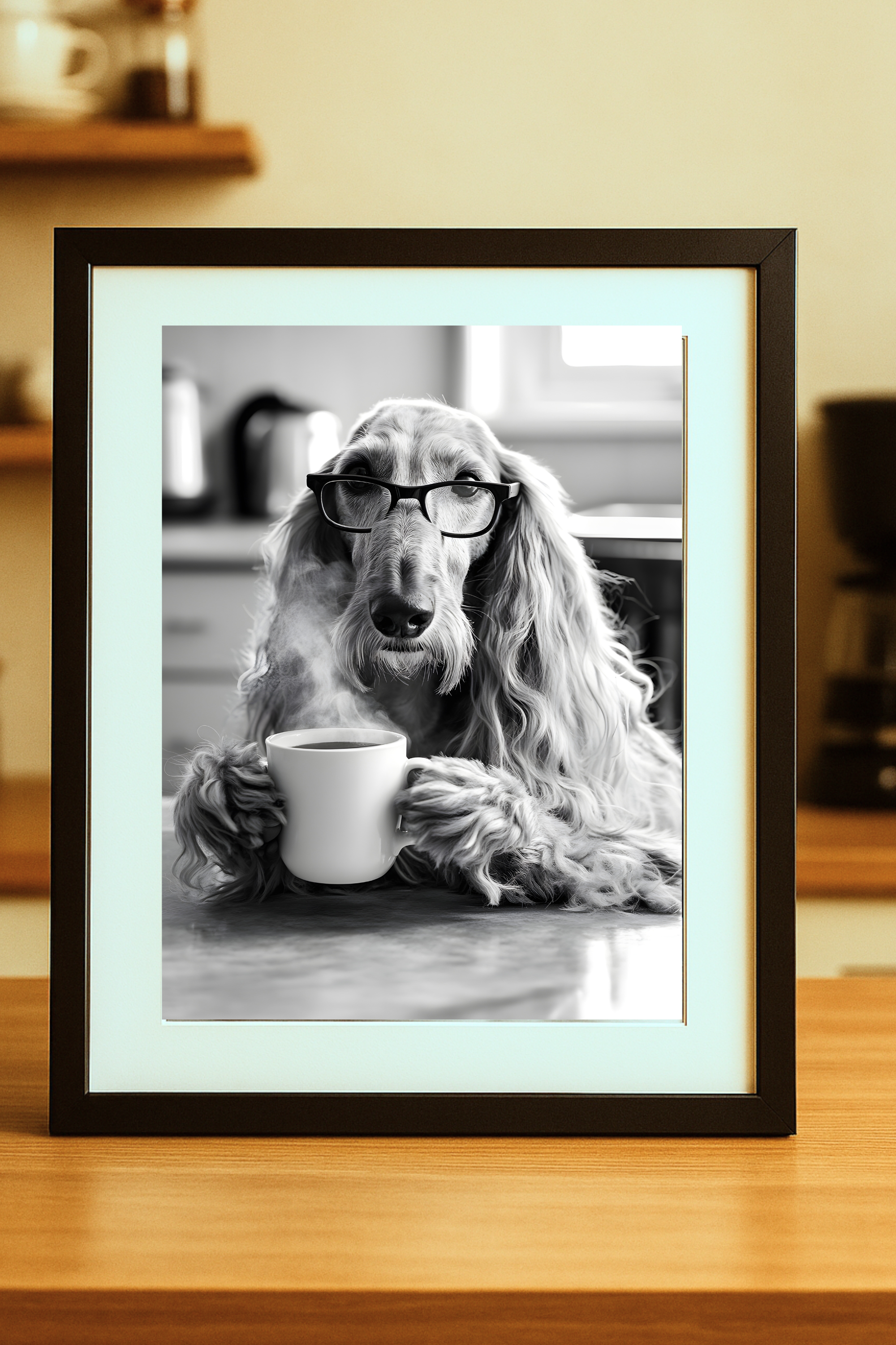 Afghan Dog with Dog Poster – Funny Wall Art Print product thumbnail image Afghan Dog with Dog Poster – Funny Wall Art Print product thumbnail image